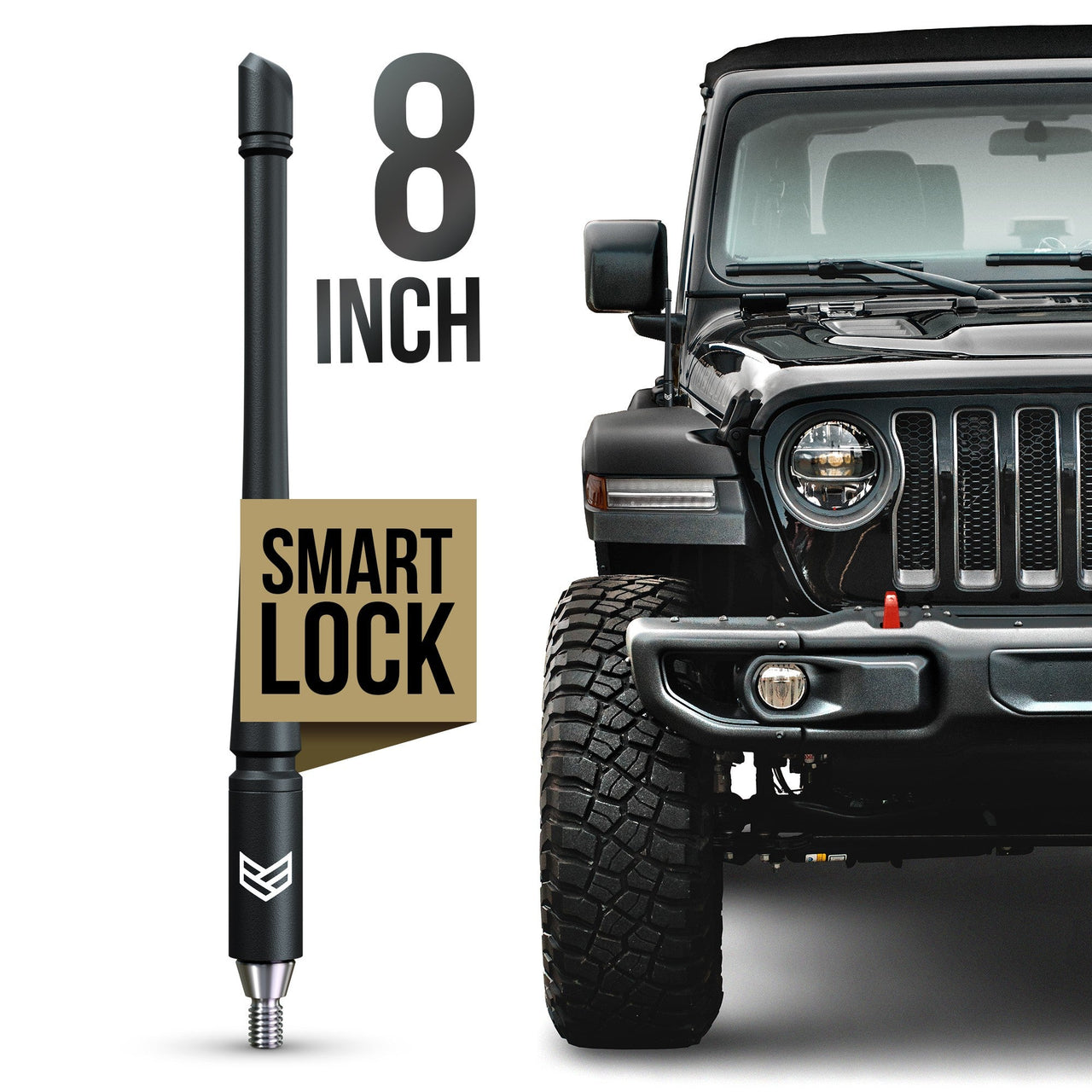 JEEP SMARTLOCK™ SHORT FLEXIBLE ANTENNA 8 INCH (NEW!)