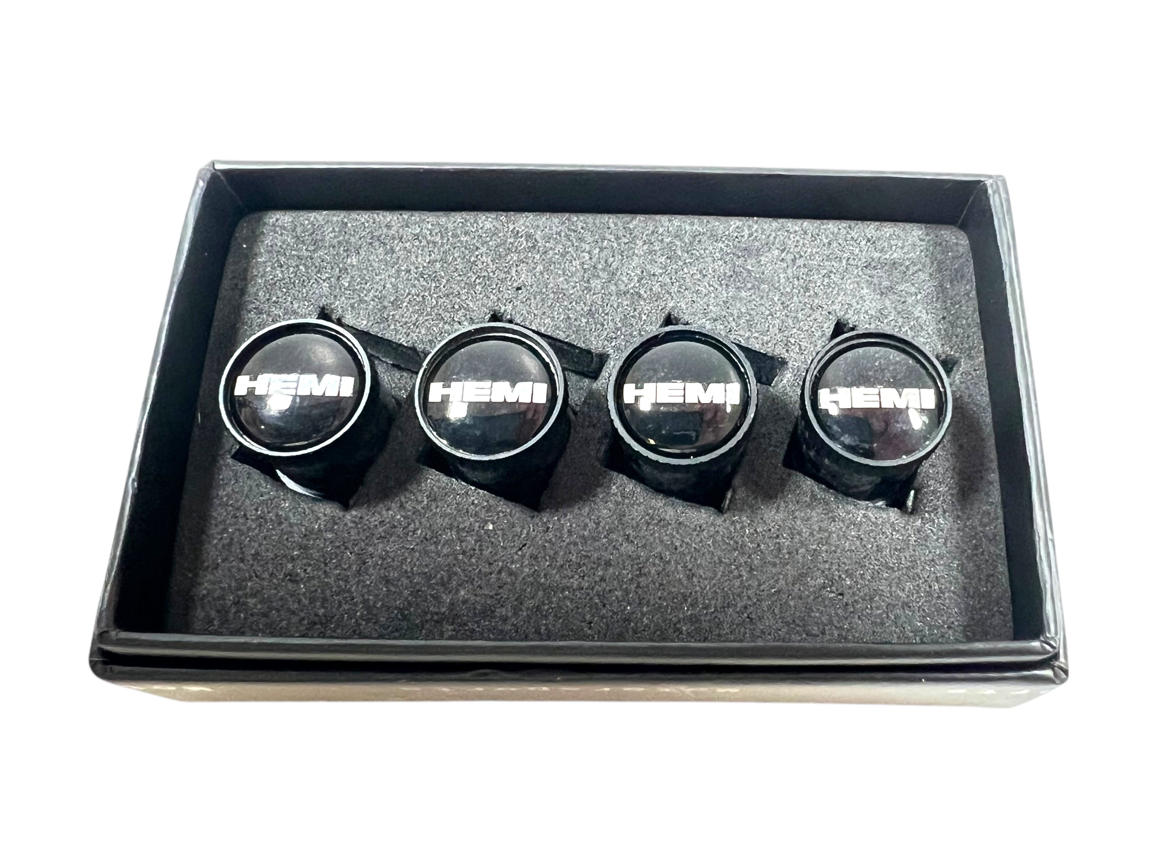 Dodge Hemi Carbon Fiber Valve Stem Caps