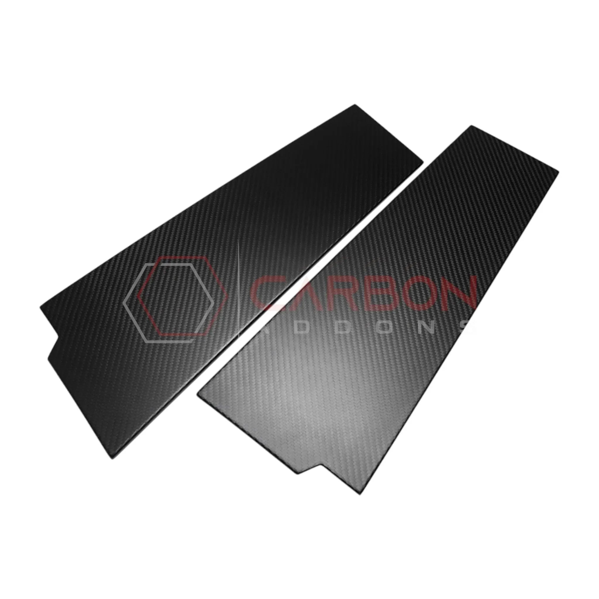 2021+ Ford Bronco 4-Door Real Dry Carbon Fiber B-Pillar Trim Covers (Glossy or Matte)