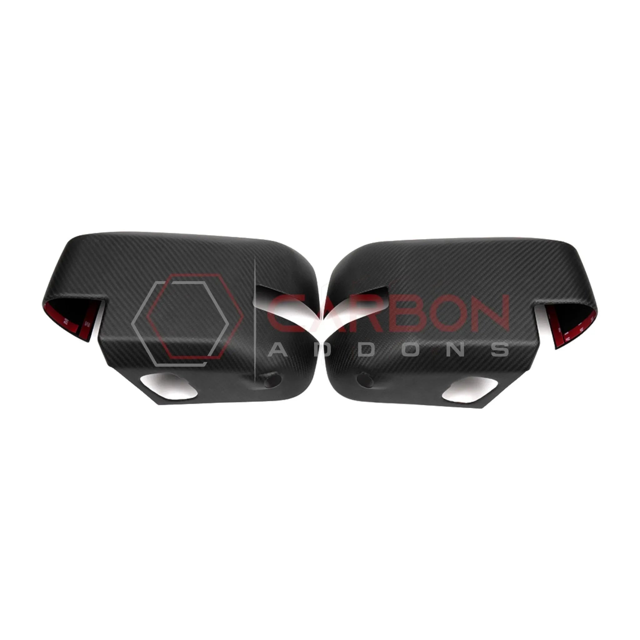 Real Carbon Fiber Mirror Cap Cover with Turn Signal For 2021+ Ford Bronco