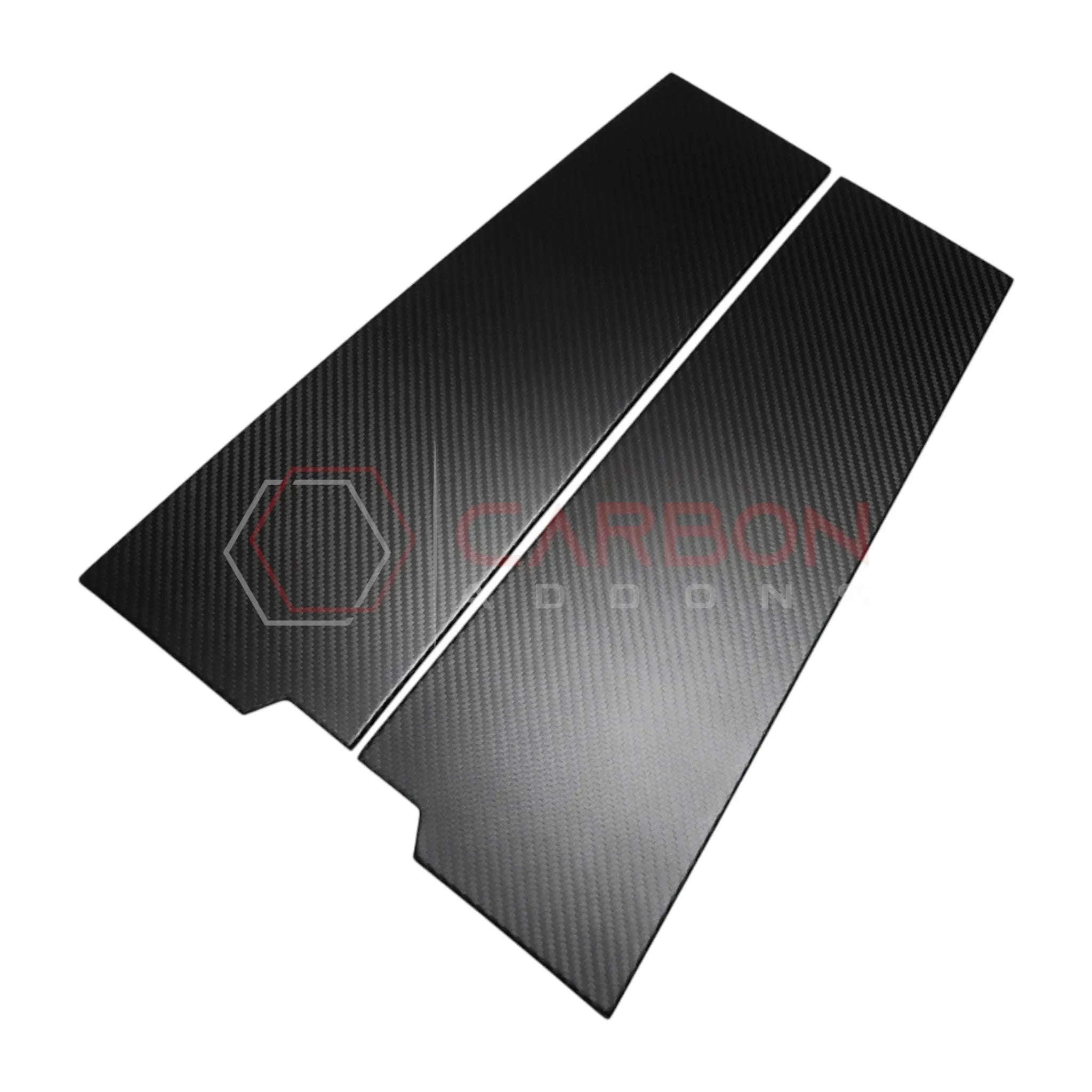2021+ Ford Bronco 4-Door Real Dry Carbon Fiber B-Pillar Trim Covers (Glossy or Matte)