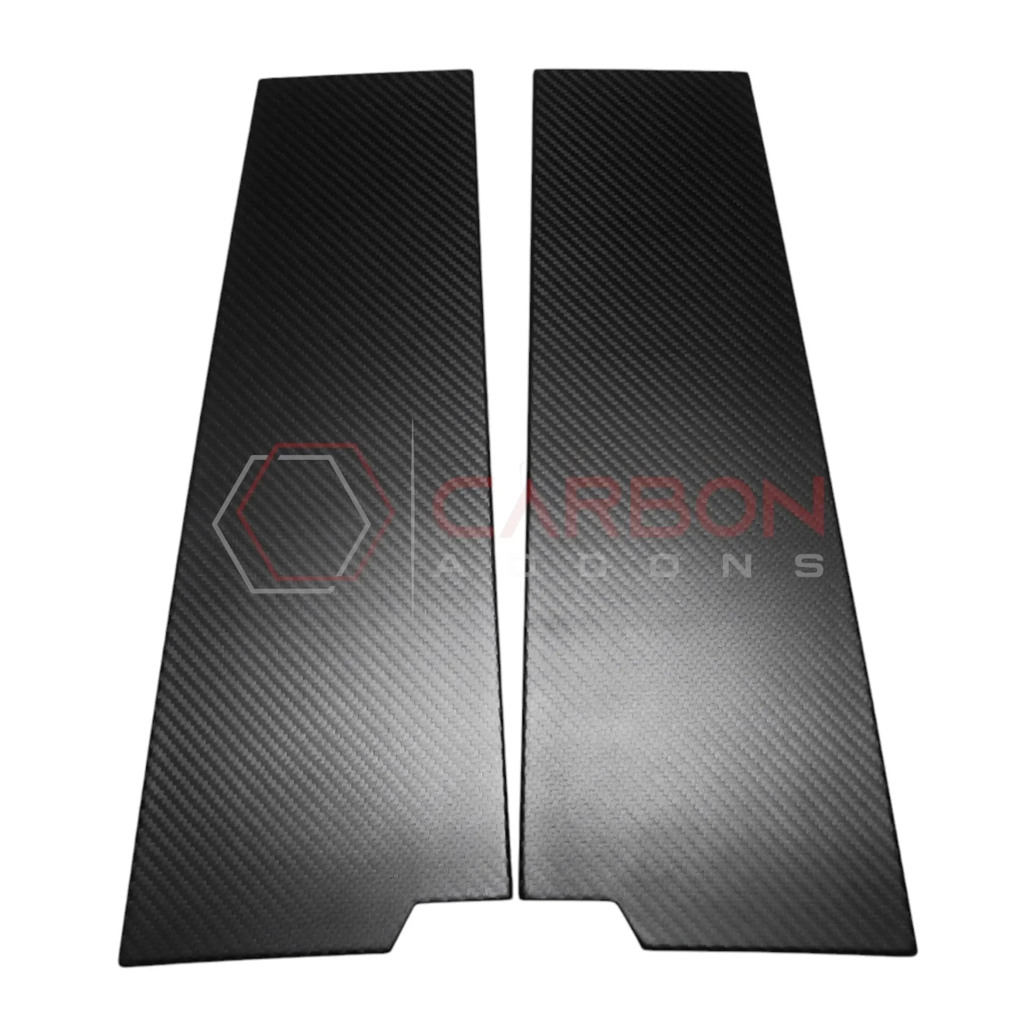 2021+ Ford Bronco 4-Door Real Dry Carbon Fiber B-Pillar Trim Covers (Glossy or Matte)