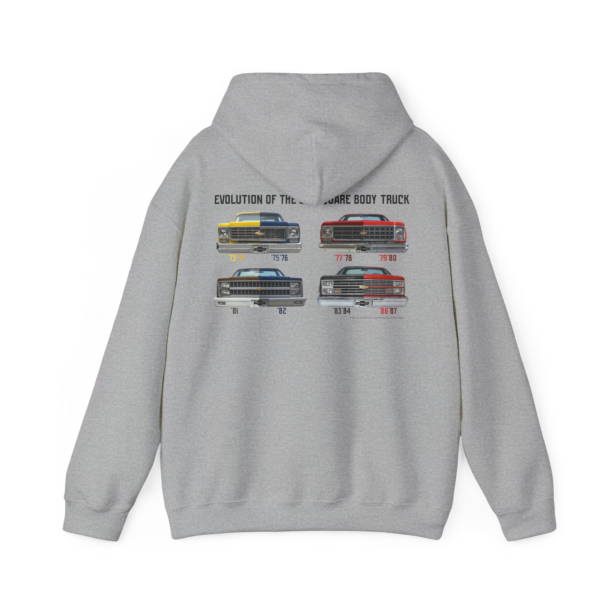 Chevrolet C10 Square Body Legacy Heavyweight Hoodie – Evolution of an American Classic