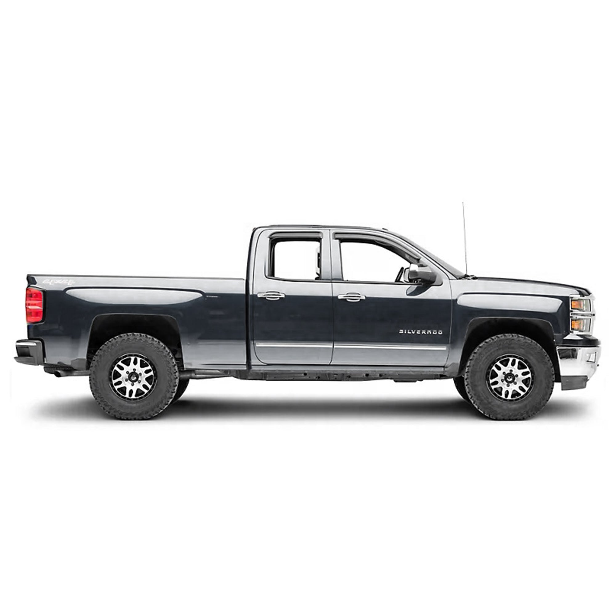 2014-2022 Sierra 1500 Rain Guards Tape On | Black Horse Off Road - Image 2