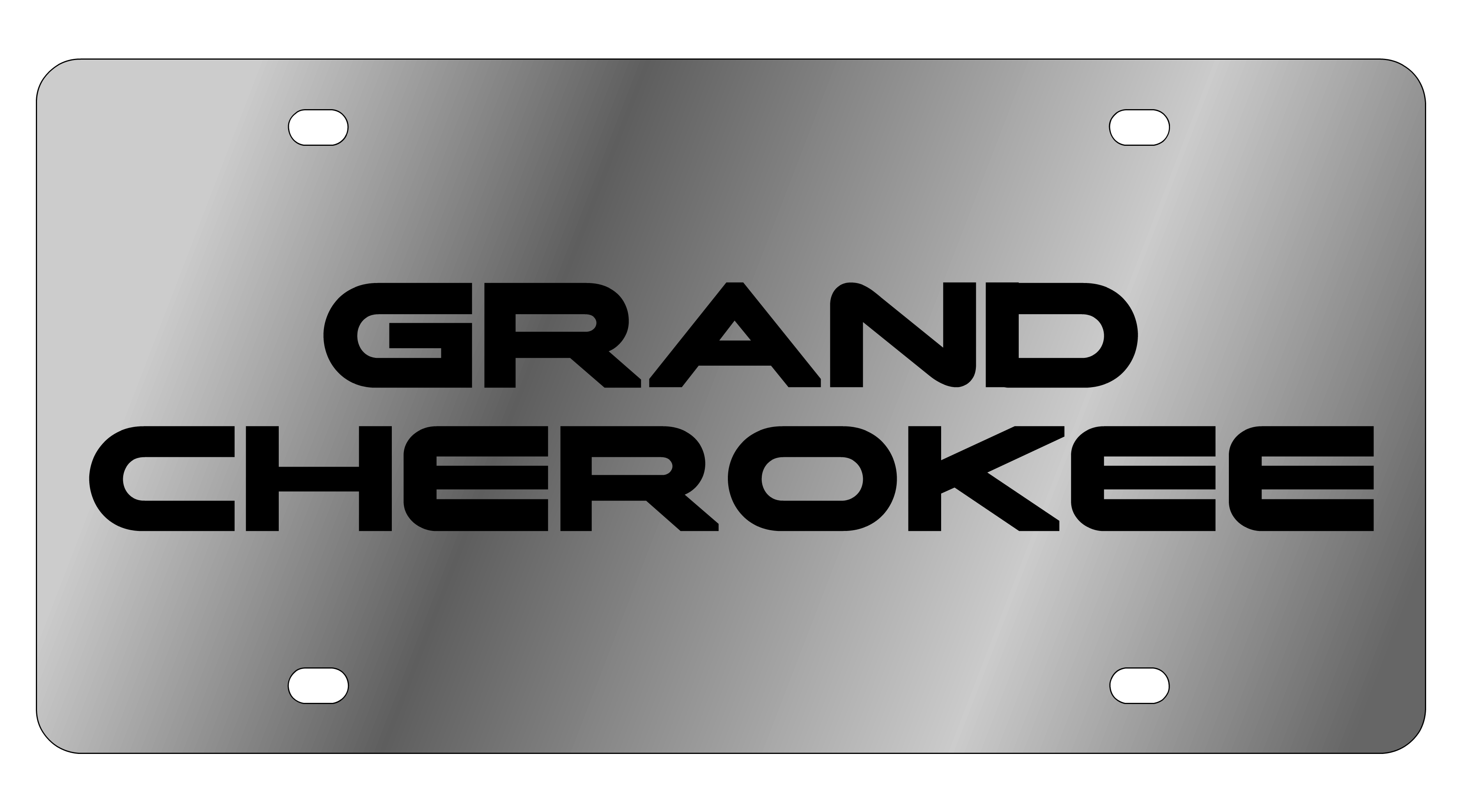 Jeep Grand Cherokee Stainless Steel License Plate