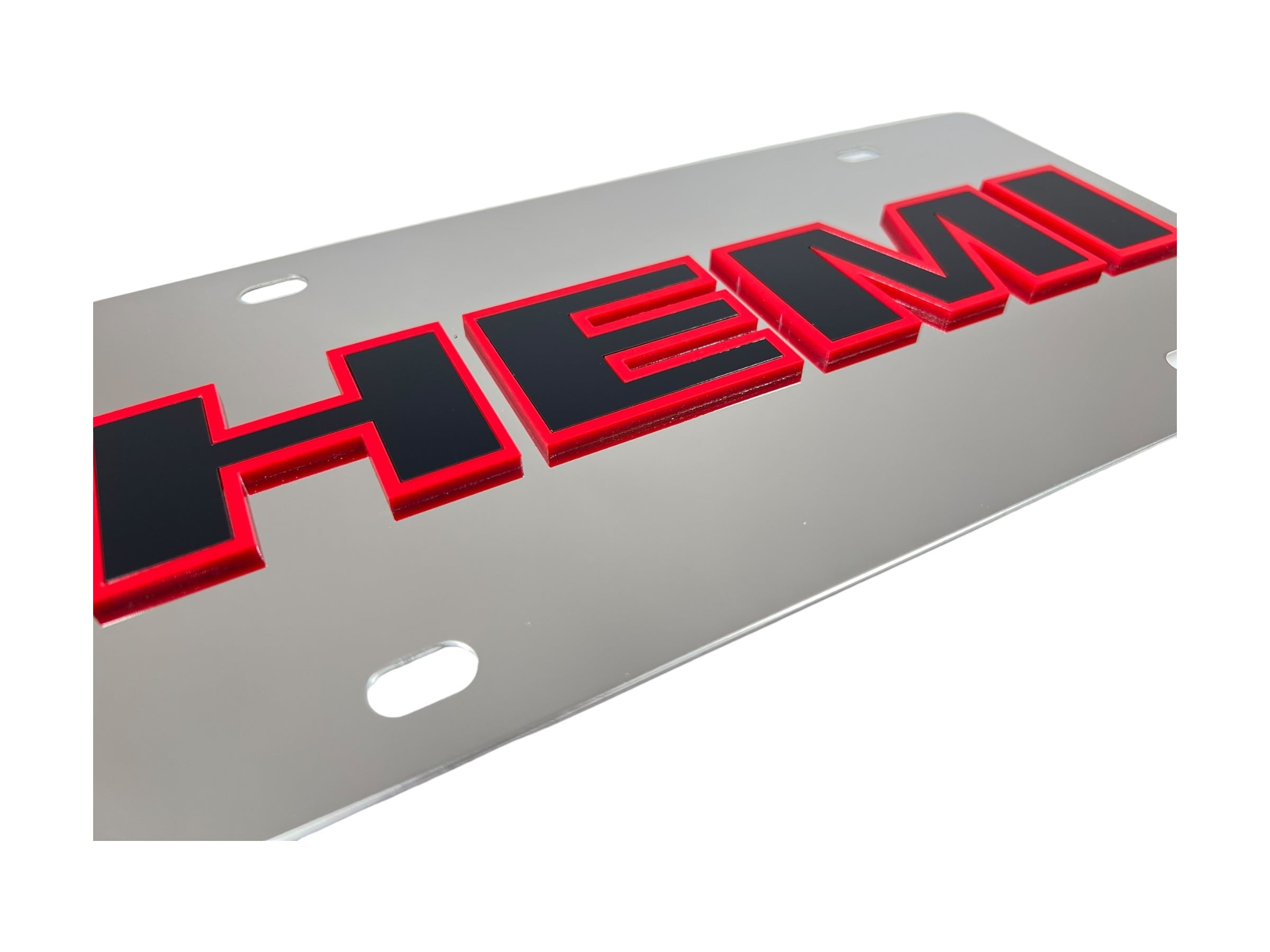 Mopar HEMI Stainless Steel License Plate