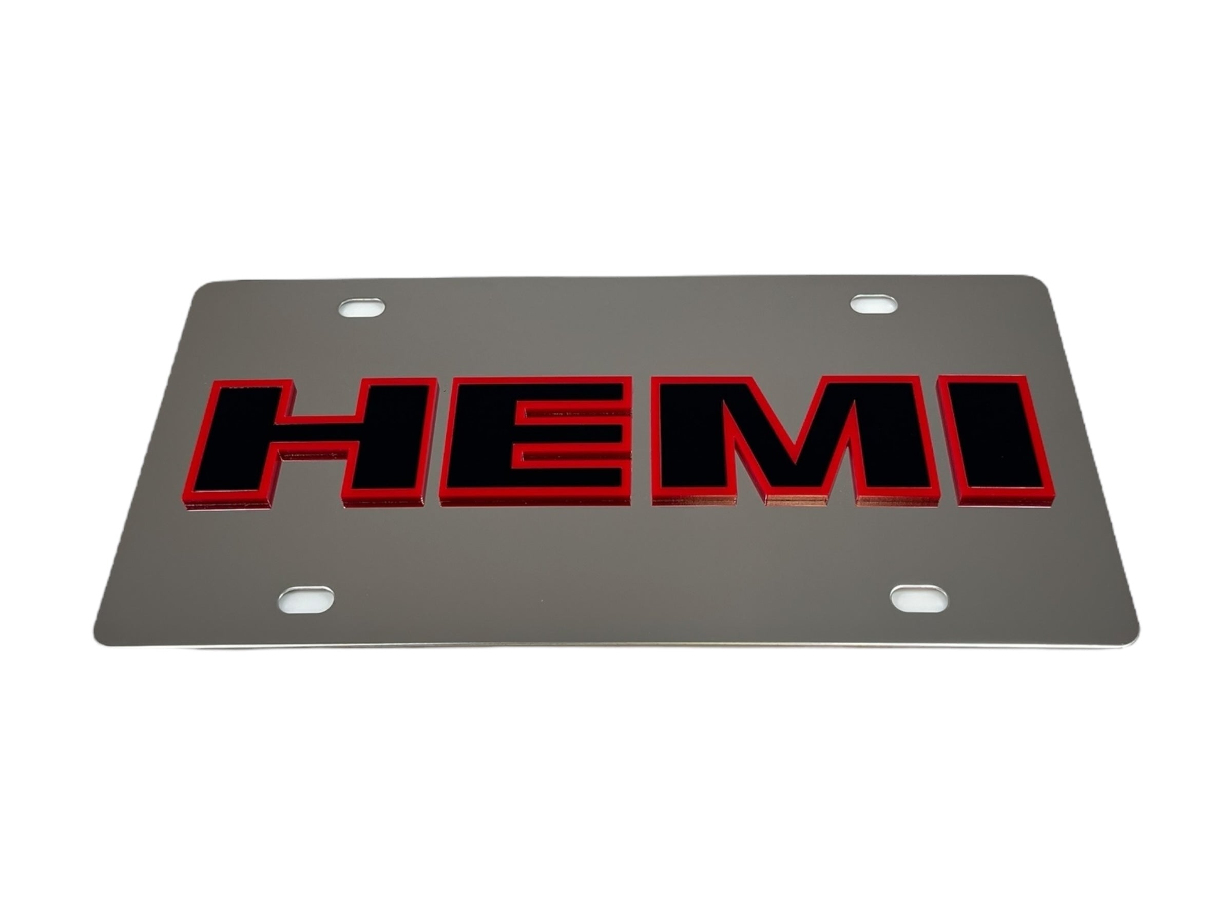 Mopar HEMI Stainless Steel License Plate