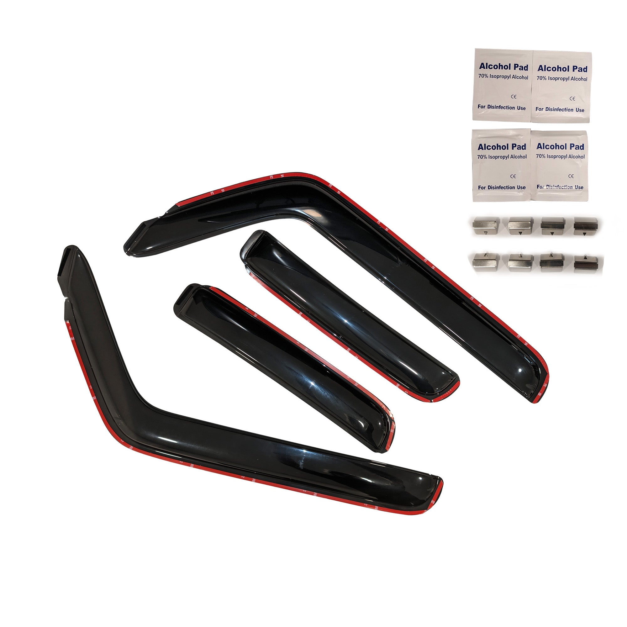 2016-2023 Toyota Tacoma Rain Guards In Channel | Black Horse Off Road - Image 2