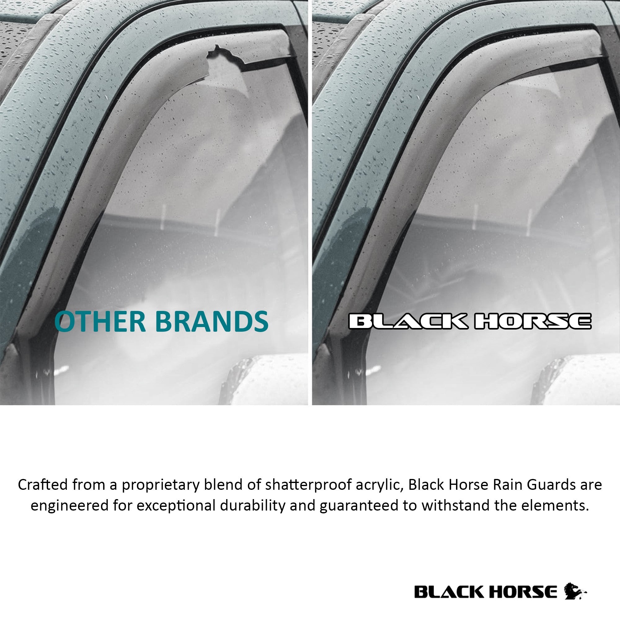 2019-2026 Dodge Ram 1500 Rain Guards In Channel | Black Horse Off Road - Image 4