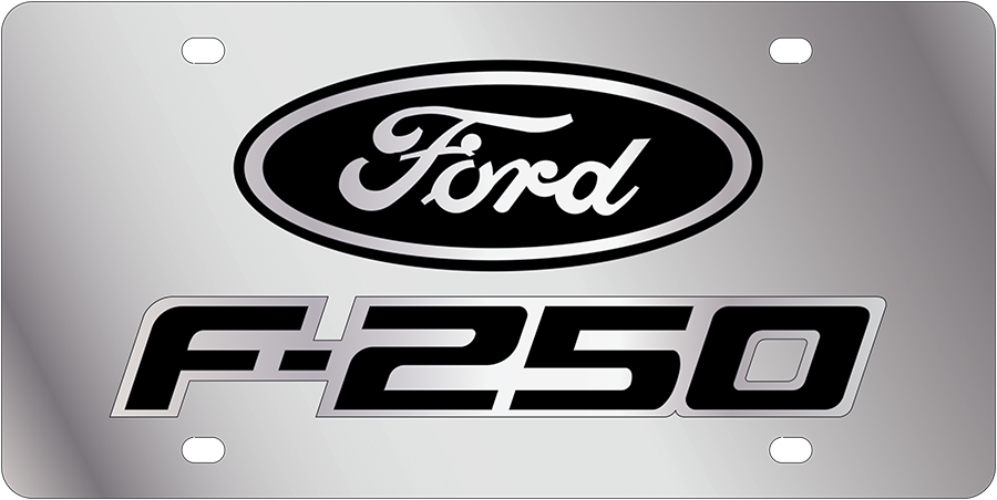 2009 Ford F-250 Stainless Steel License Plate