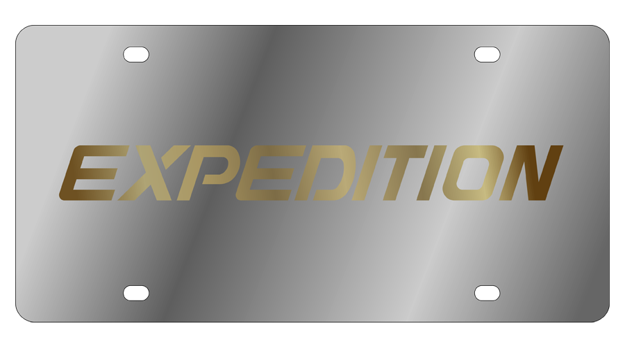 Ford Expedition Stainless Steel License Plate
