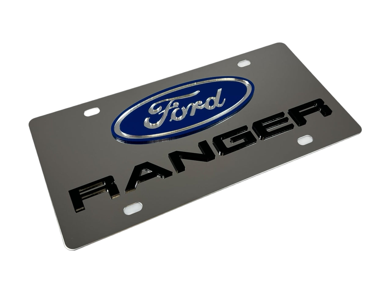 2019 Ford Ranger Stainless Steel License Plate
