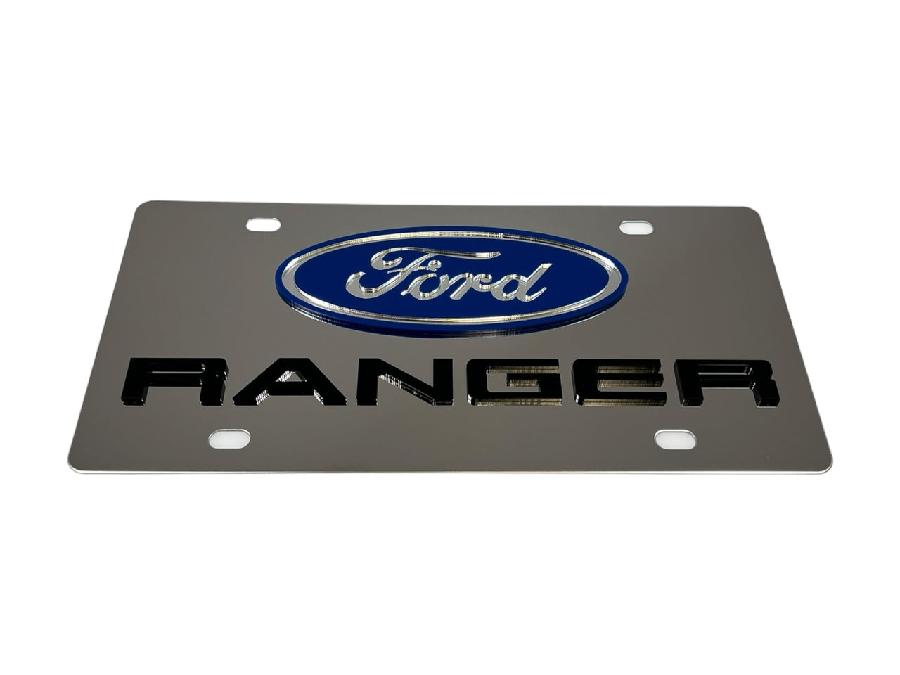2019 Ford Ranger Stainless Steel License Plate