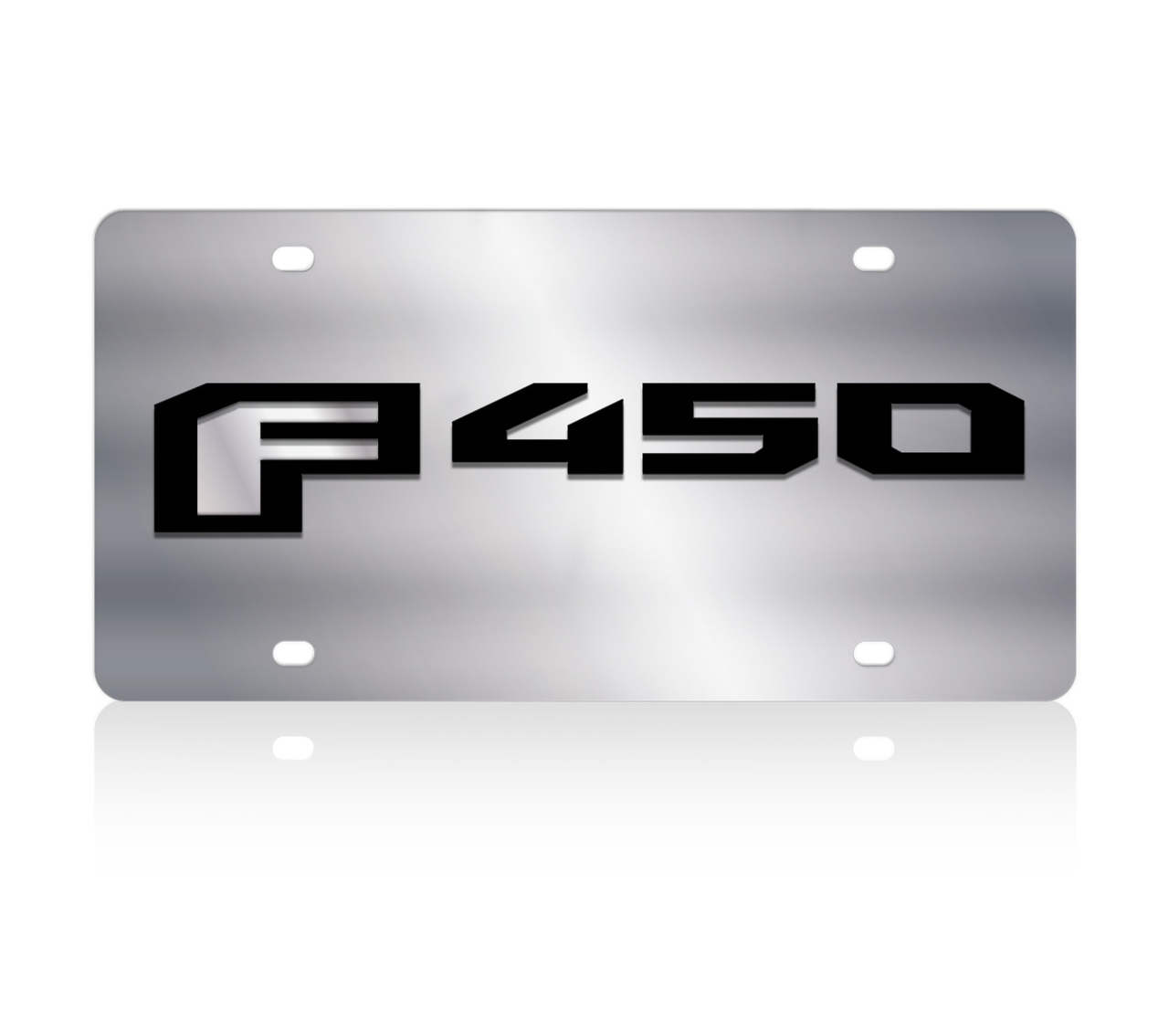 2015 Ford F-450 Stainless Steel License plate