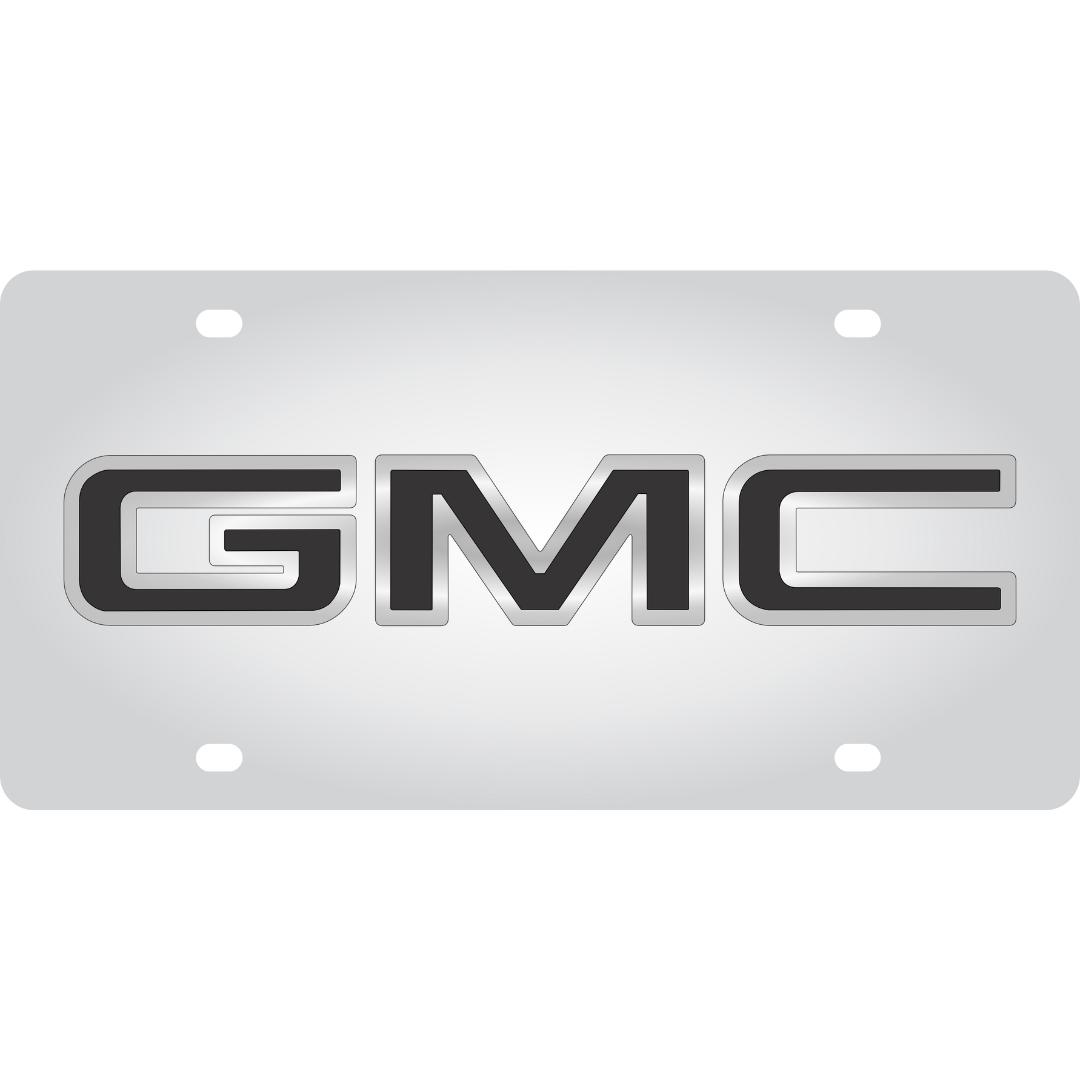 GMC Stainless Steel License Plate