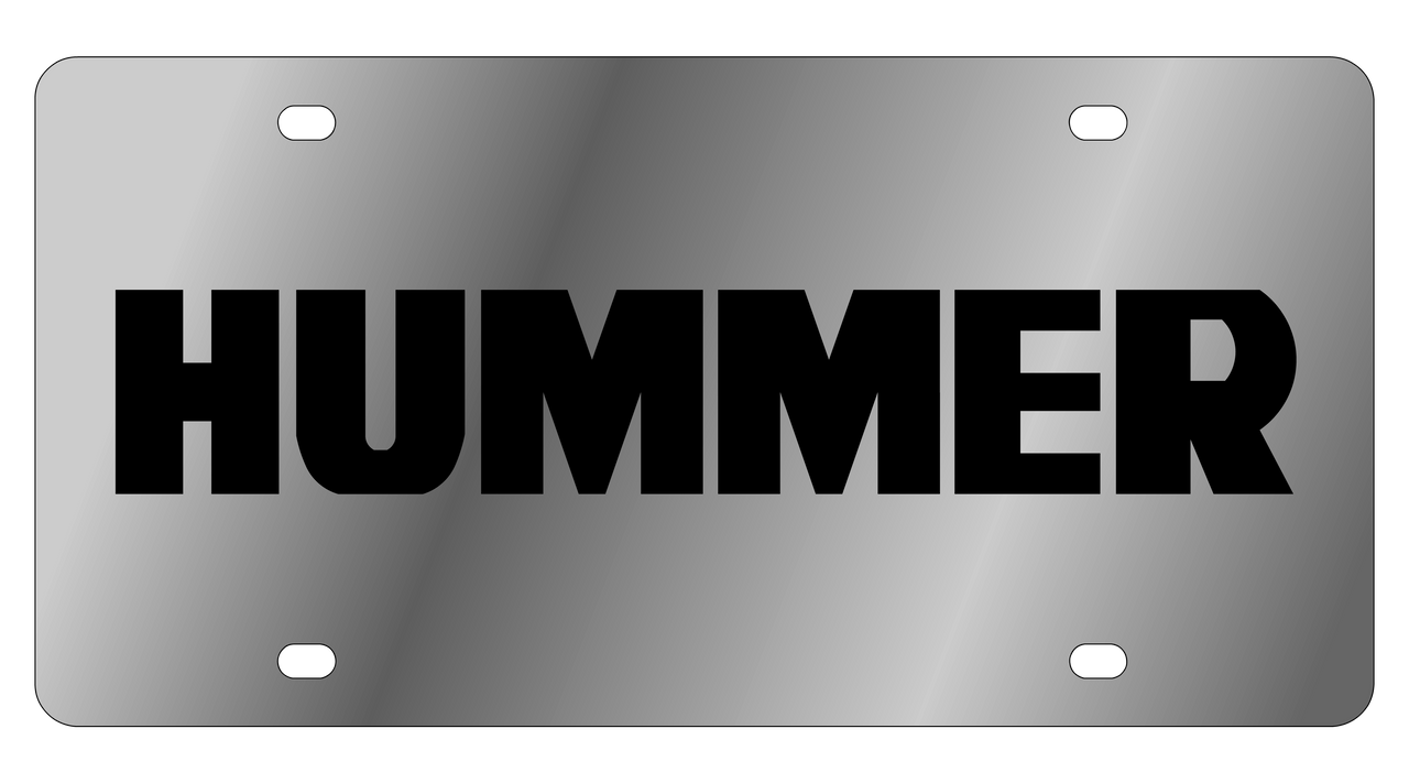 Hummer Stainless Steel License Plate