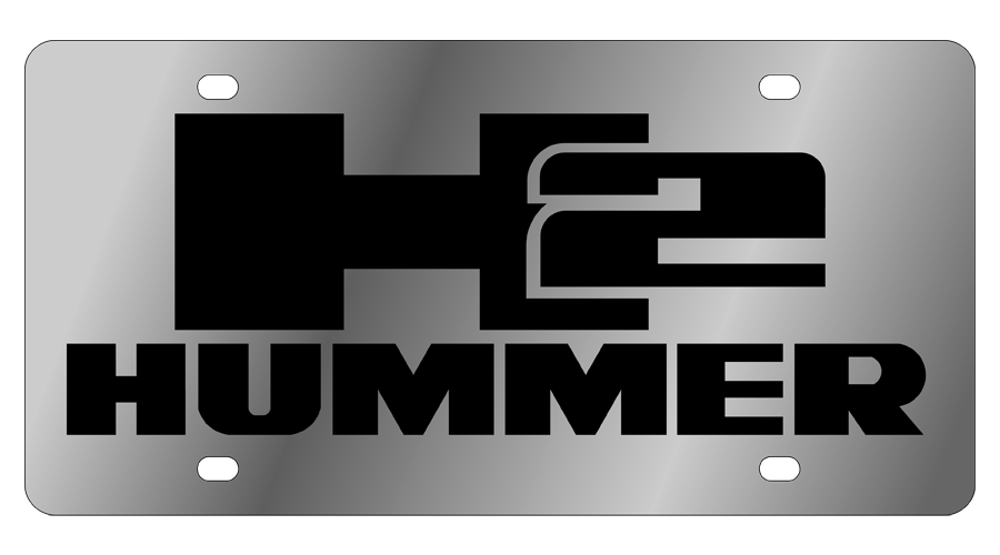 HUMMER H2 Stainless Steel License Plate