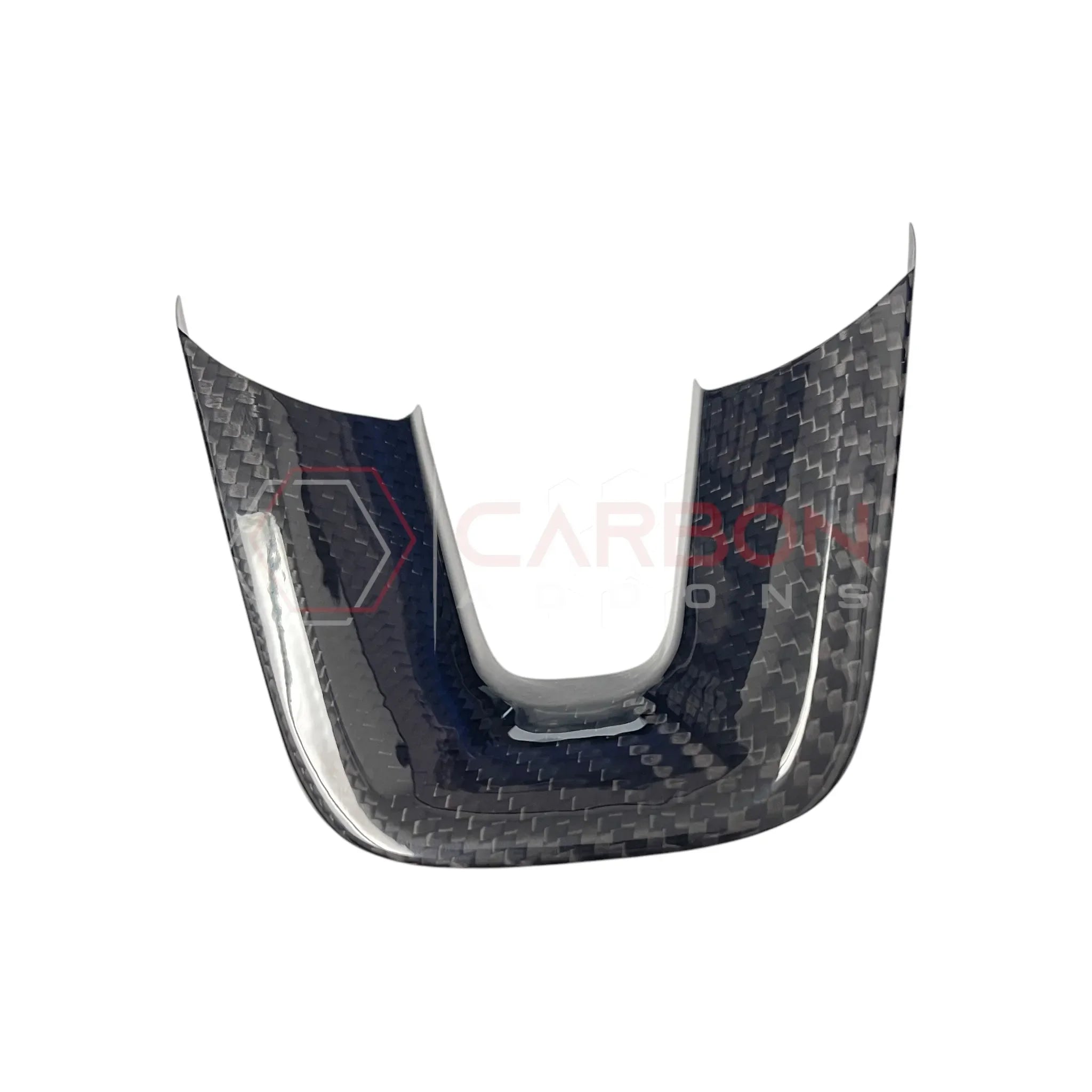 Dodge Charger Challenger Durango 2015+ Carbon Fiber Flat Bottom Lower Steering Wheel Trim Cover