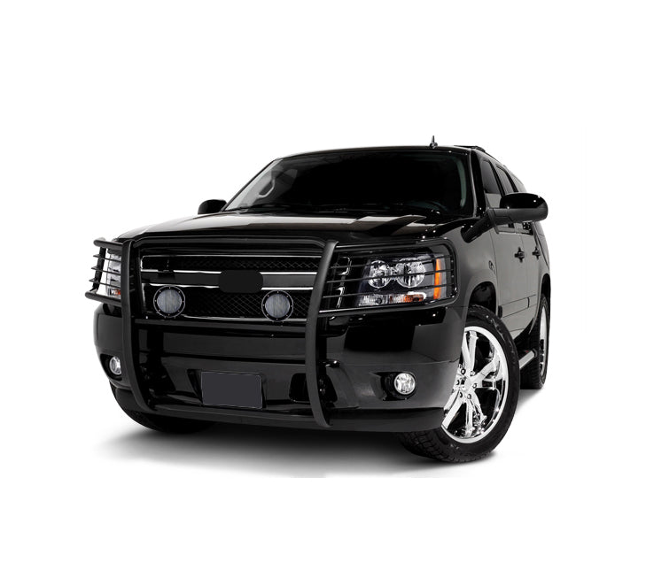 2007-2014 Chevrolet Avalanche Grille Guard Kit Modular Pair of 5.3" Dia. LED Flood Lights w/ Black Trim Rings Wiring Harness and Switch | Black Horse Off Road - Image 8