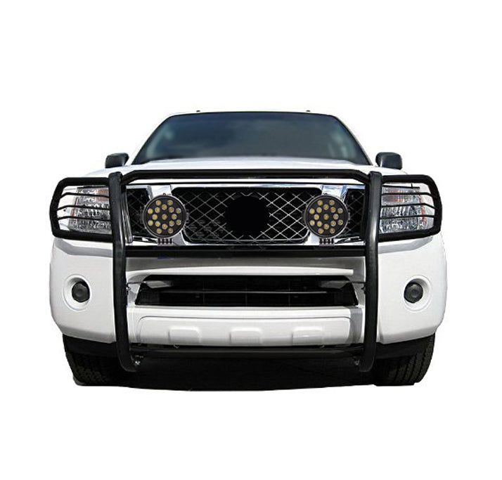 2005-2021 Nissan Frontier Grille Guard Kit Modular Incl. pair of 7.0"Dia. LED Lights w/ Black Trim Rings w/ Wiring Harness and Switch | Black Horse Off Road - Image 3