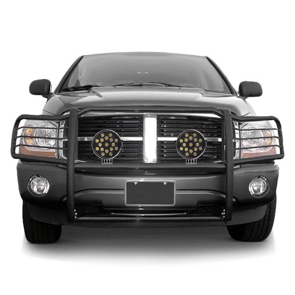 2003-2005 Dodge Ram Ram 1500 Grille Guard Kit Modular Incl. pair of 7.0"Dia. LED Lights w/ Black Trim Rings w/ Wiring Harness and Switch | Black Horse Off Road - Image 5