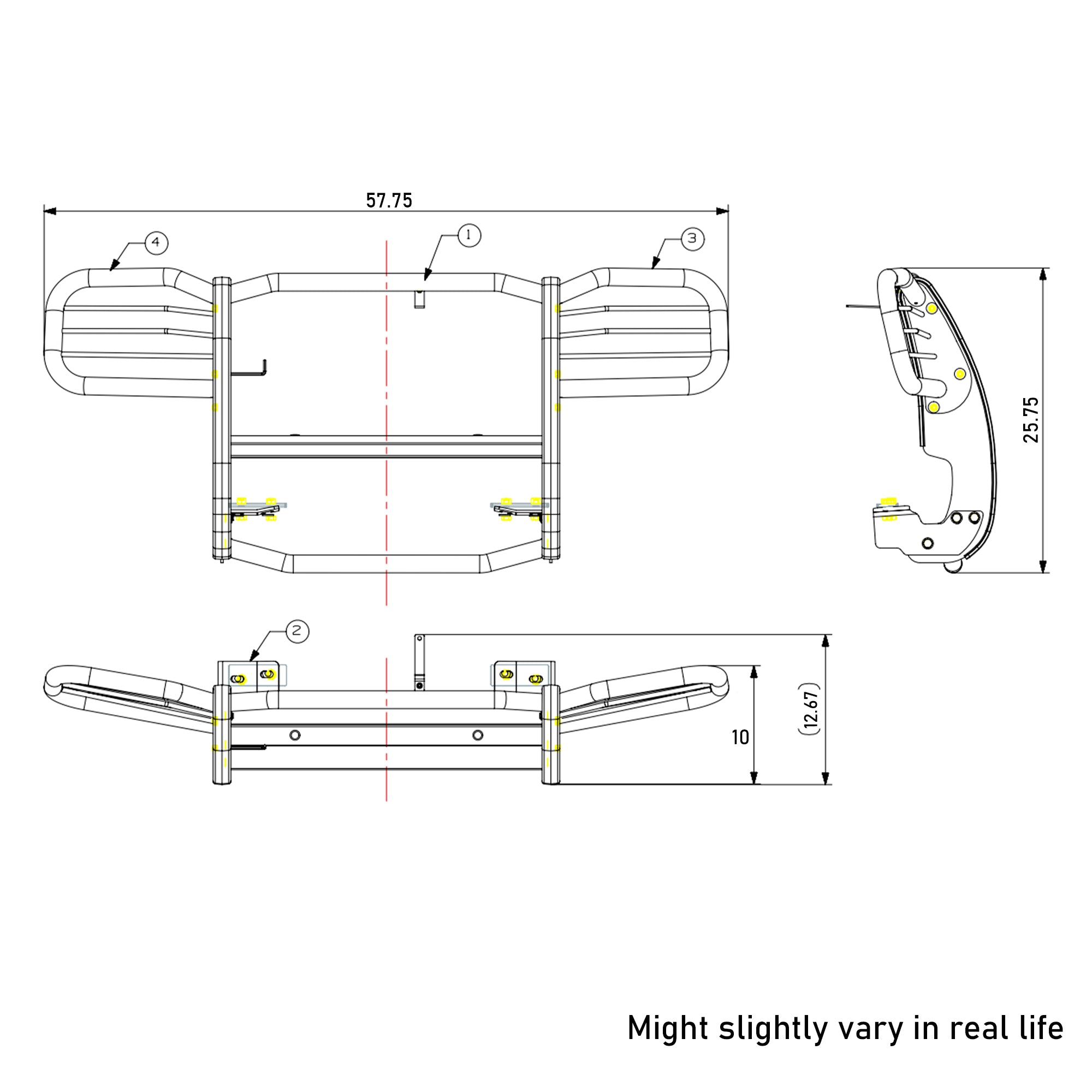 2002-2007 Jeep Liberty Grille Guard Modular | Black Horse Off Road - Image 5