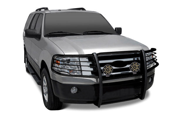 1995-2001 Ford Explorer / Mercury Mountaineer Grille Guard Kit Modular Incl. pair of 7.0"Dia. LED Lights w/ Black Trim Rings w/ Wiring Harness and Switch | Black Horse Off Road - Image 3