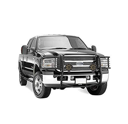 1999-2007 Ford F-250 Super Duty Grille Guard Kit Modular Incl. pair of 7.0"Dia. LED Lights w/ Black Trim Rings w/ Wiring Harness and Switch | Black Horse Off Road - Image 5