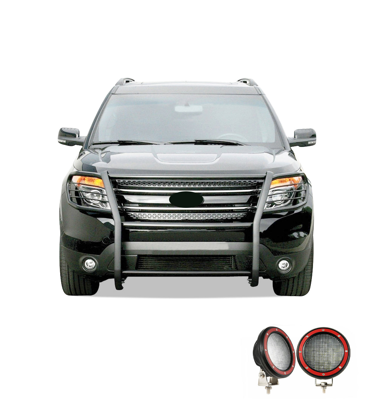 2016-2019 Ford Explorer Grille Guard Kit Modular | Black Horse Off Road - Image 8