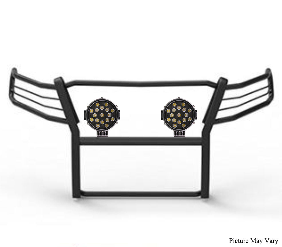 2015-2022 Canyon Grille Guard Kit Modular Incl. pair of 7.0"Dia. LED Lights w/ Black Trim Rings w/ Wiring Harness and Switch | Black Horse Off Road - Image 4