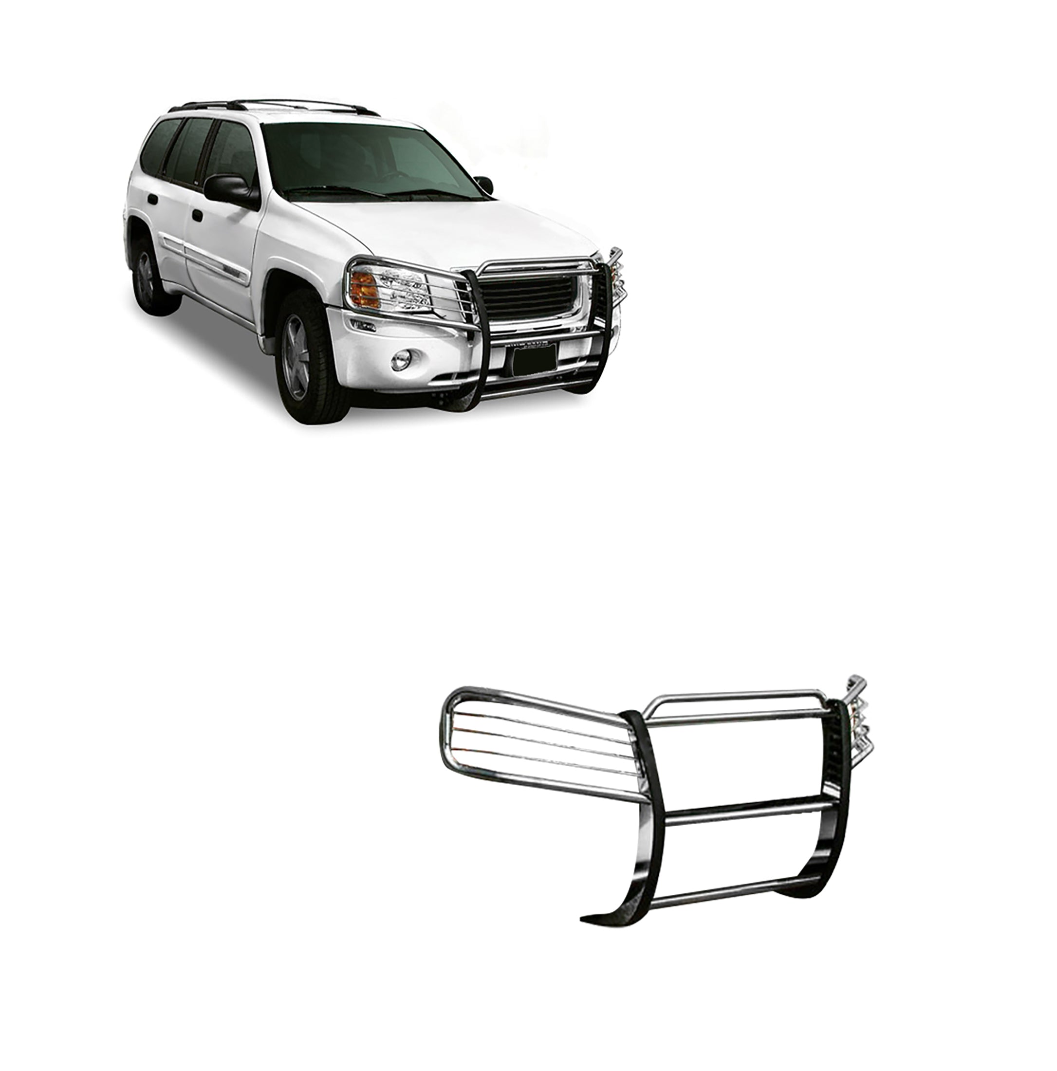 2002-2009 Gmc Envoy Grille Guard Modular | Black Horse Off Road - Image 1
