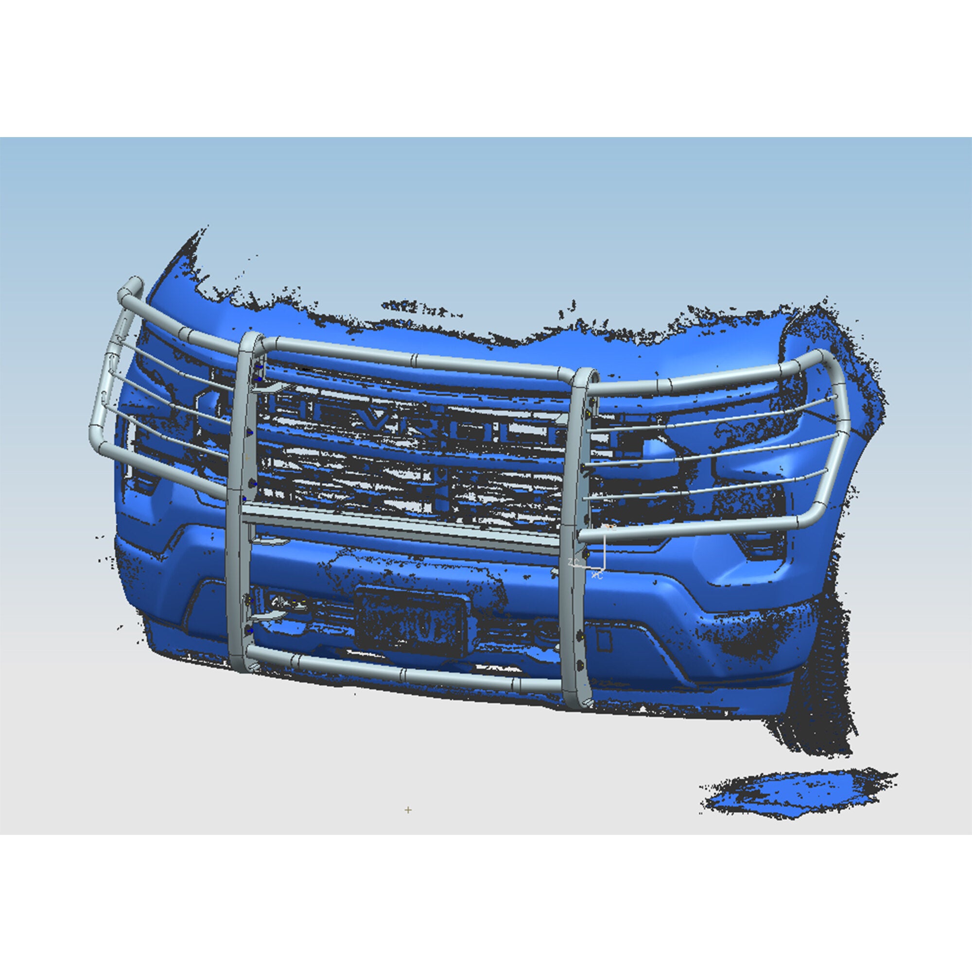 2022-2025 Chevrolet Silverado 1500 Grille Guard Modular | Black Horse Off Road - Image 3