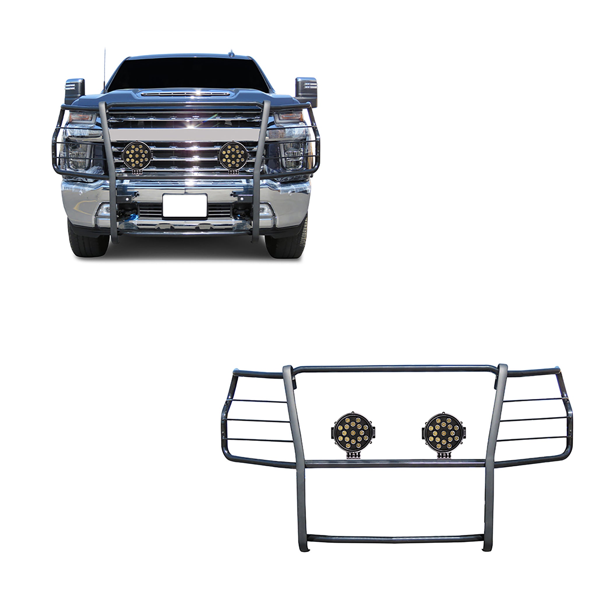 2020-2024 Chevrolet Silverado 2500 Hd Grille Guard Kit Modular | Black Horse Off Road - Image 1