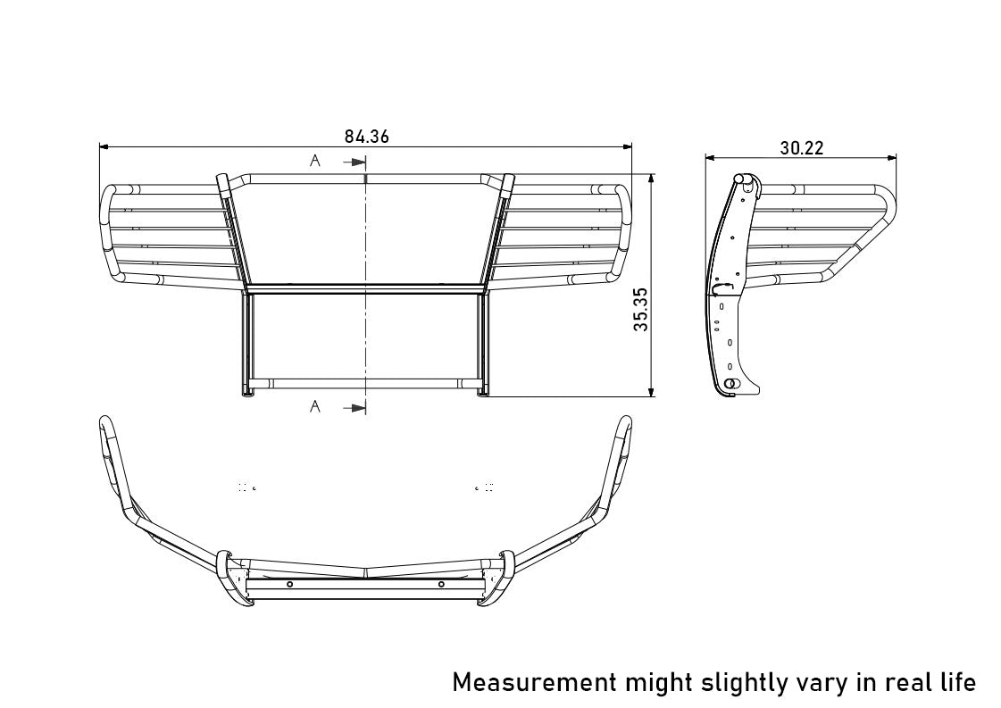 2017-2024 Nissan Titan Grille Guard Modular | Black Horse Off Road - Image 5