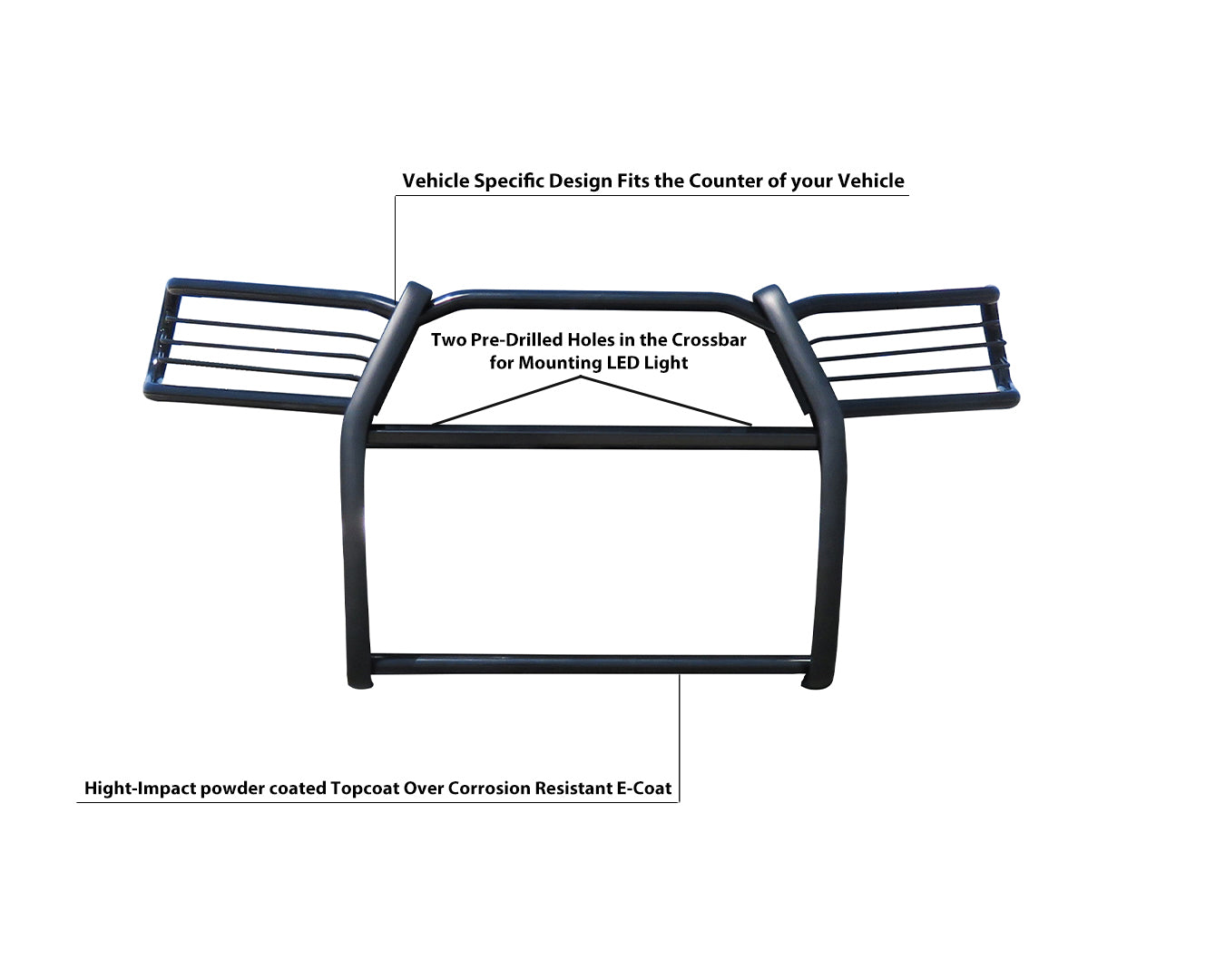 2010-2024 Toyota 4Runner Grille Guard Modular | Black Horse Off Road - Image 8