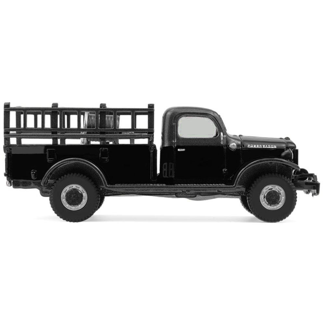 1946 Dodge Power Wagon Fire Truck Black "Black Bandit" Series 30 1/64 Diecast Model Car
