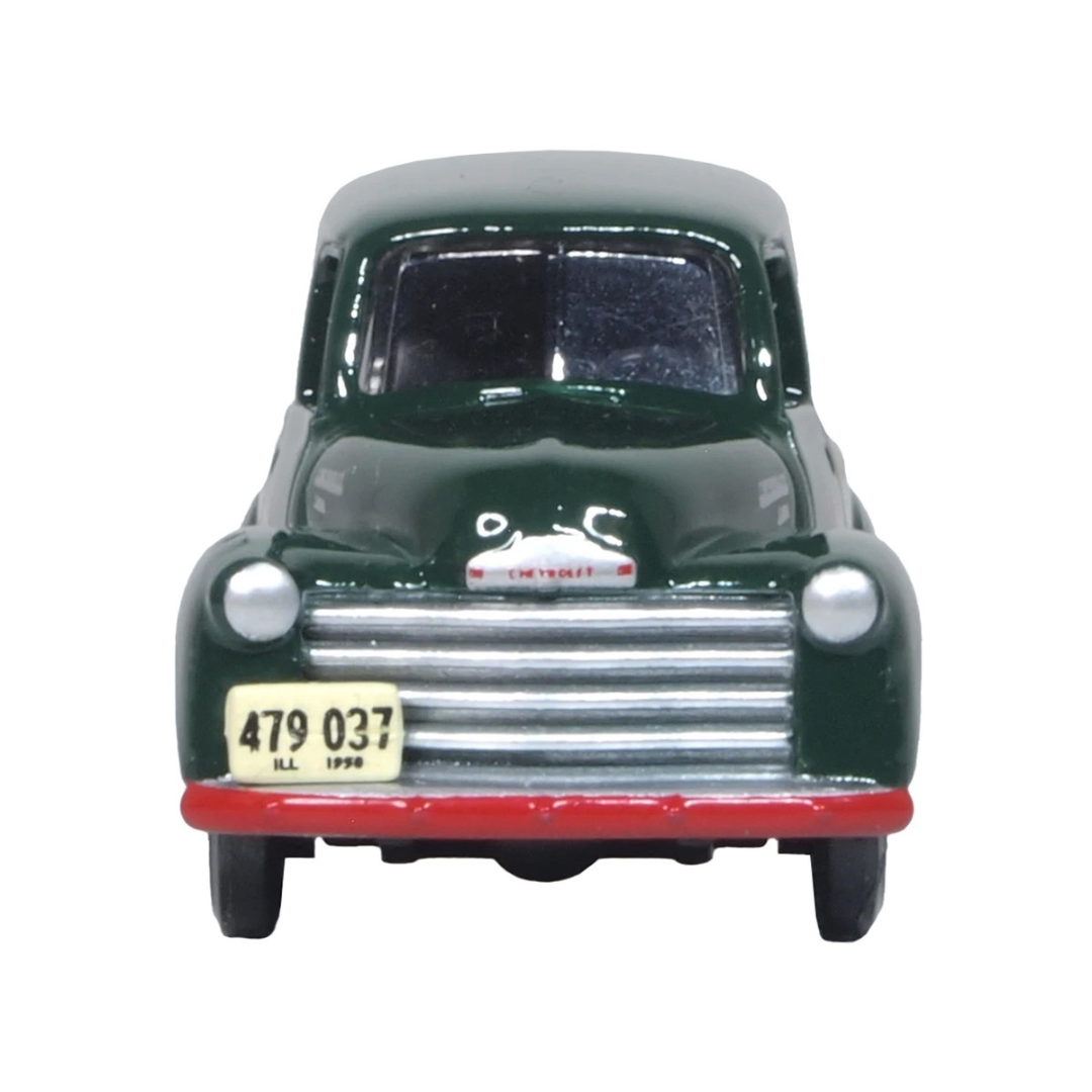 1950 Chevrolet Panel Van "Railway Express Agency" Dark Green 1/87 (HO) Scale Diecast Model Car