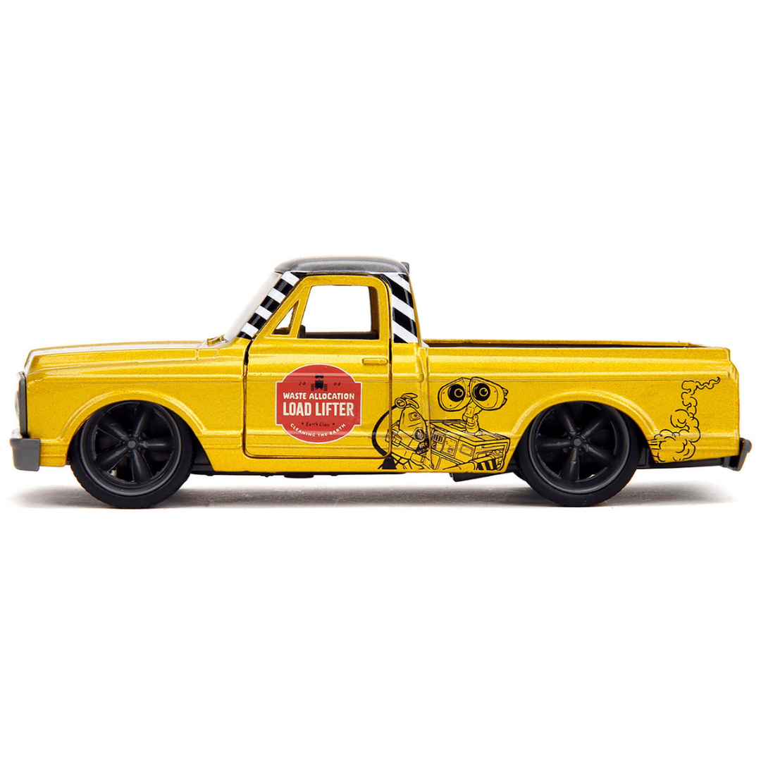 1972 Chevrolet Cheyenne Pickup Truck Gold Metallic with Gray Top "Wall-E" (2008) Movie "Hollywood Rides" Series 1/32 Diecast Model Car