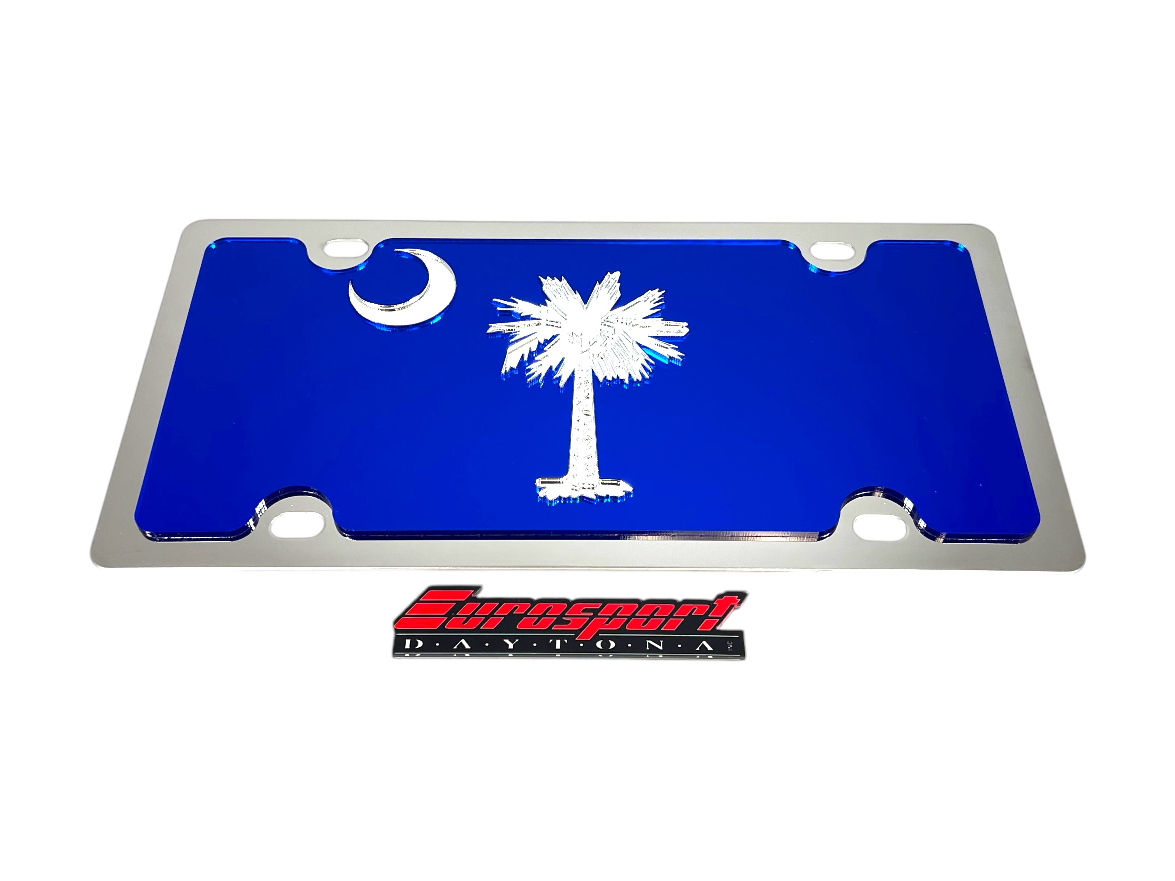 South Carolina State Flag Stainless Steel License Plate