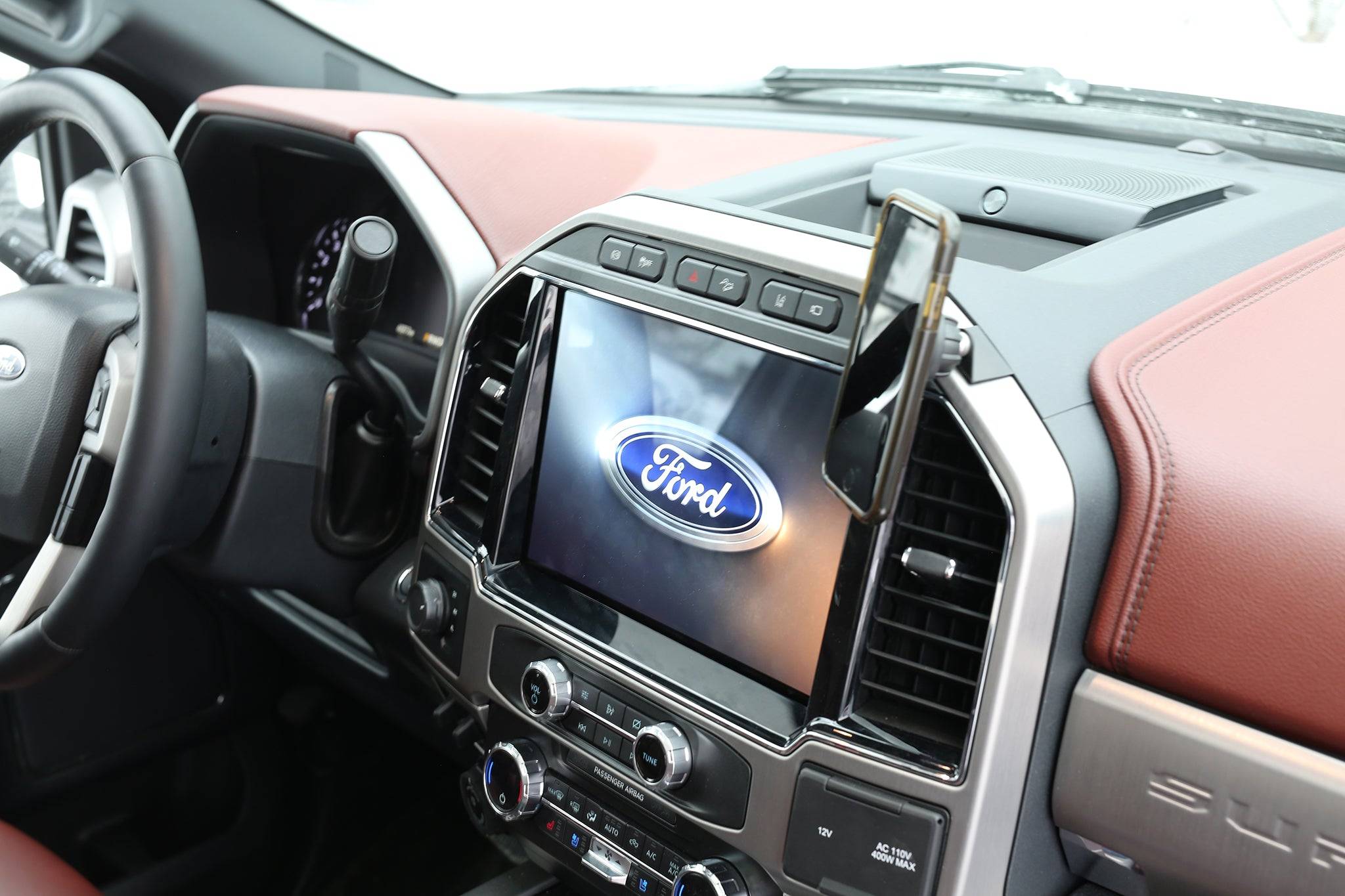 Direct Fit Phone Mount - Ford Super Duty (2022 with Sync 4)