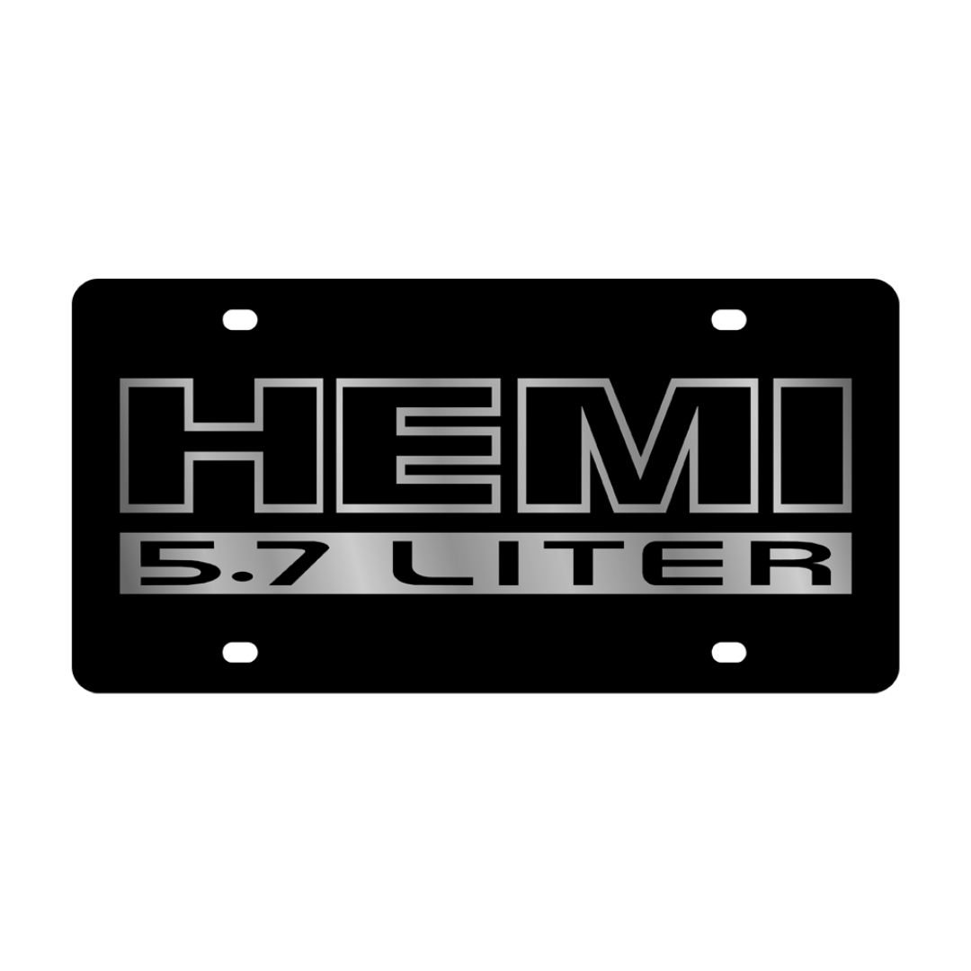 2006 HEMI 5.7 Acrylic License Plate