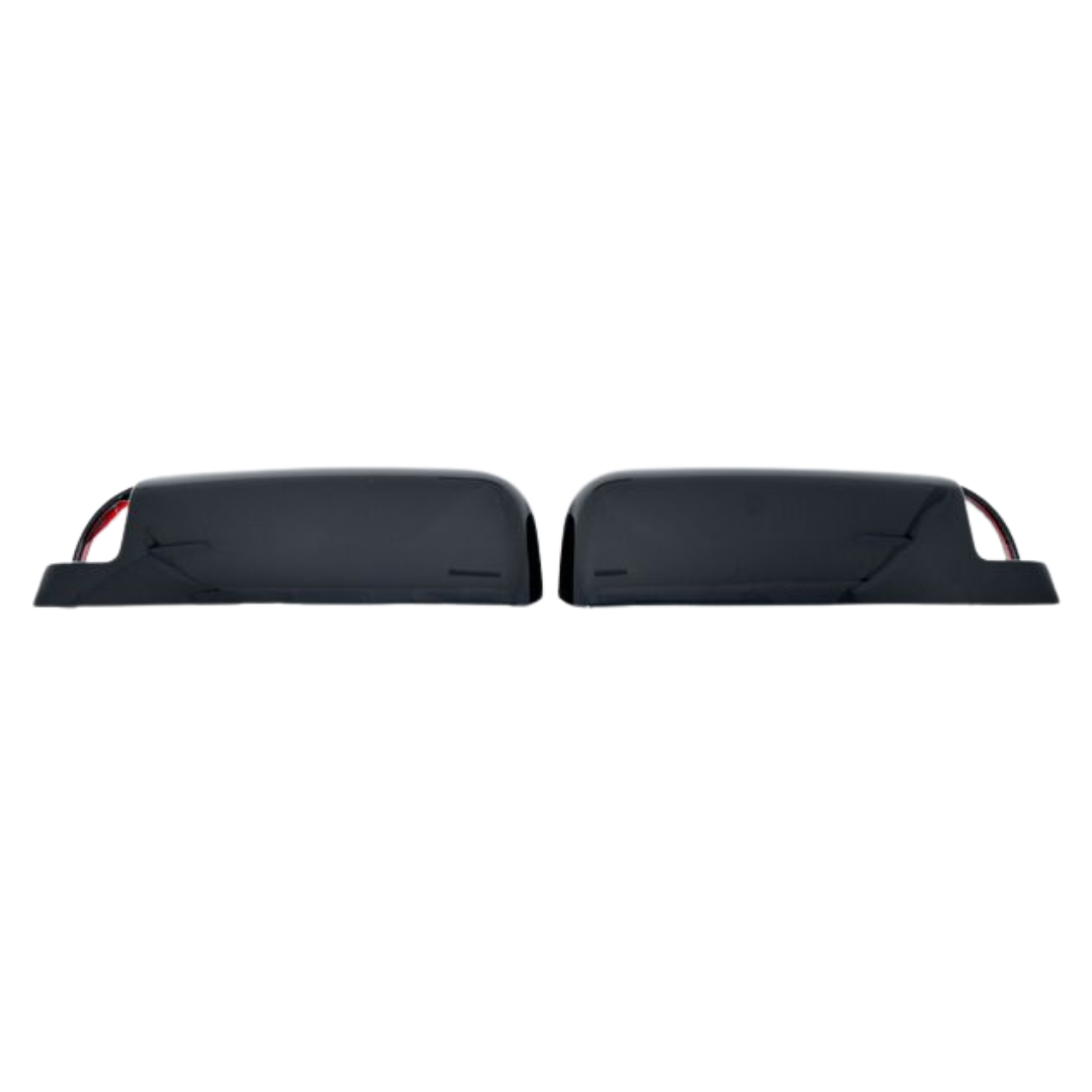 2009-2010 Dodge Ram 1500, 11-18 Ram 1500, 19-23 Ram 1500 Classic 2 PCS No Turn Signal Full Gloss Black Tape-on Mirror Cover