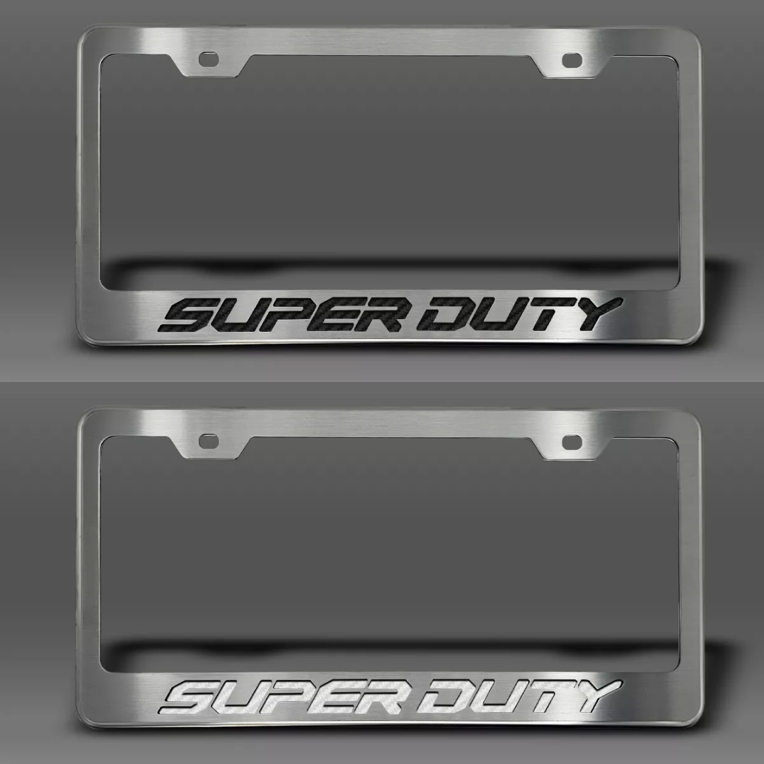 2017-2022 Ford F-250 License Plate Frame with "Super Duty" Lettering | Choose Color