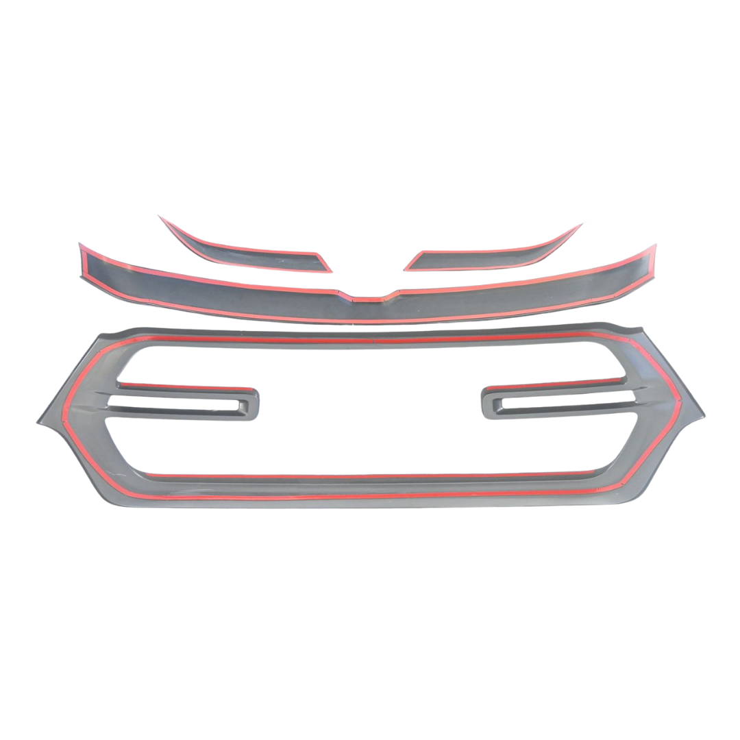 2019-2024 Ram 1500 4 PCS Gloss Black Tape-on Patented Grille Overlay