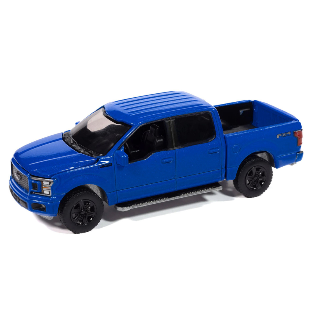 2020 Ford F-150 FX4 Black Appearance Package Pickup Truck Velocity Blue "Muscle Trucks" Series 1/64 Diecast Model Car