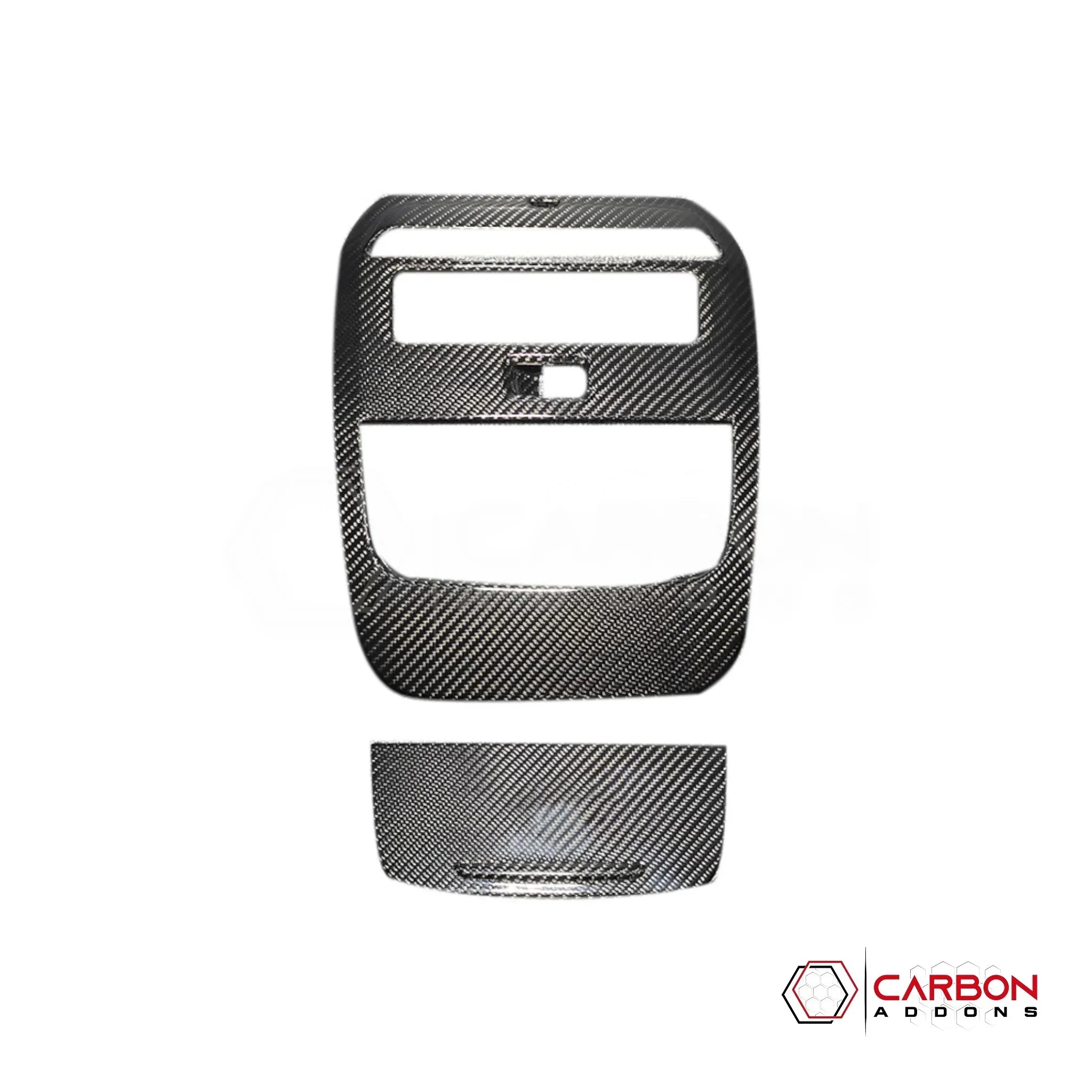 Real Carbon Fiber Overhead Dome Light Trim Cover for 2021+ Ford F-150