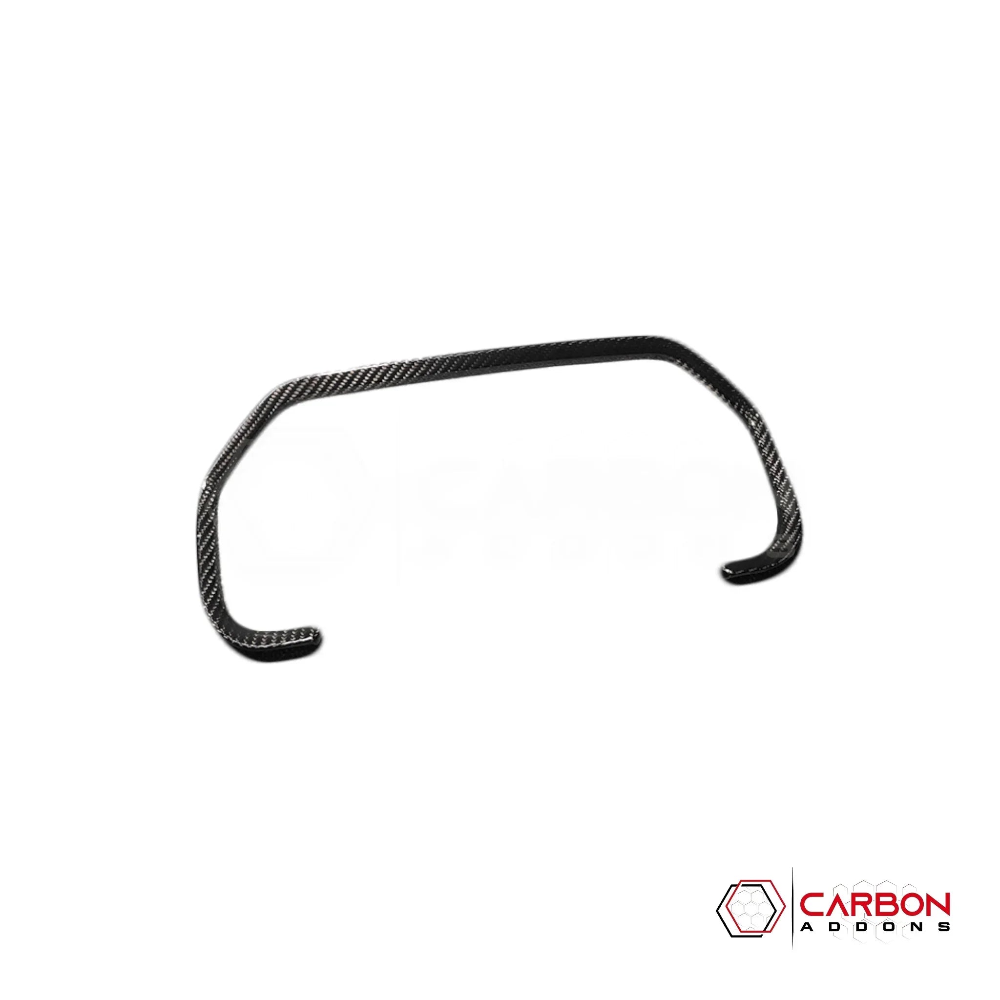 Real Carbon Fiber Gauge Cluster Trim Cover for 2021+ Ford F-150 (Chrome Delete)