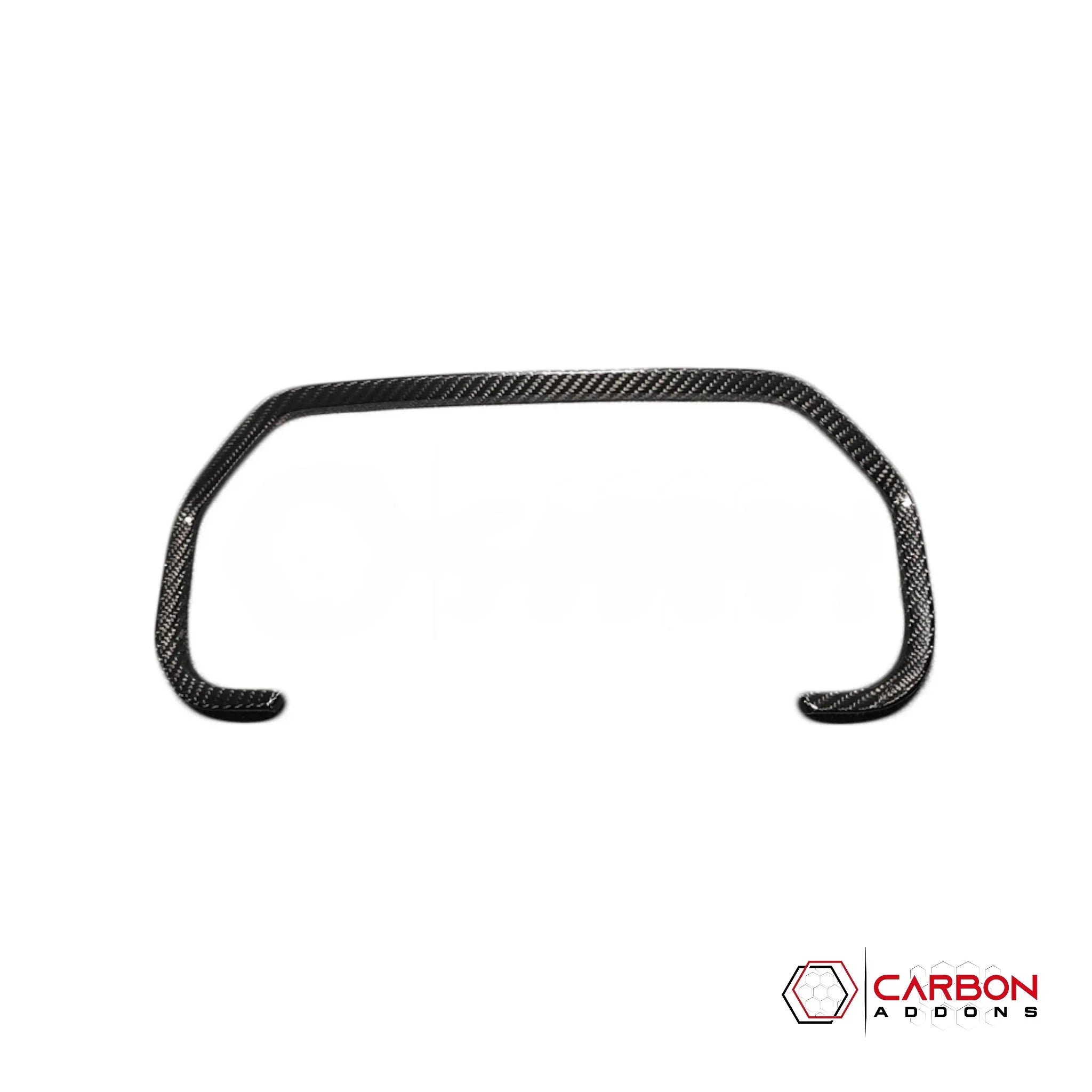 Real Carbon Fiber Gauge Cluster Trim Cover for 2021+ Ford F-150 (Chrome Delete)