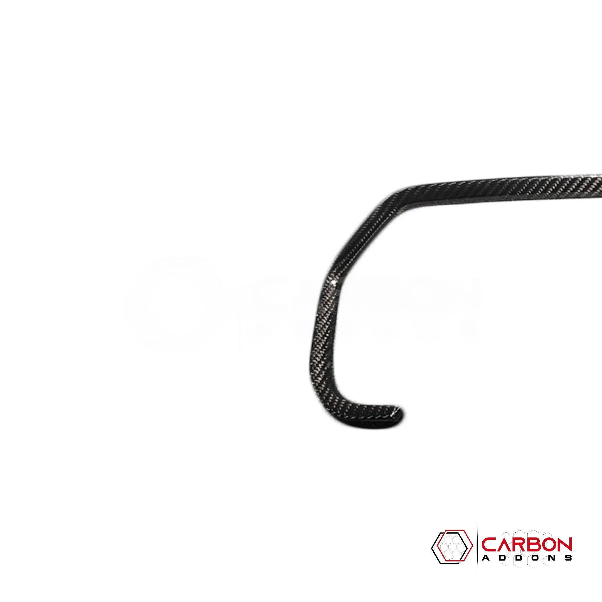 Real Carbon Fiber Gauge Cluster Trim Cover for 2021+ Ford F-150 (Chrome Delete)