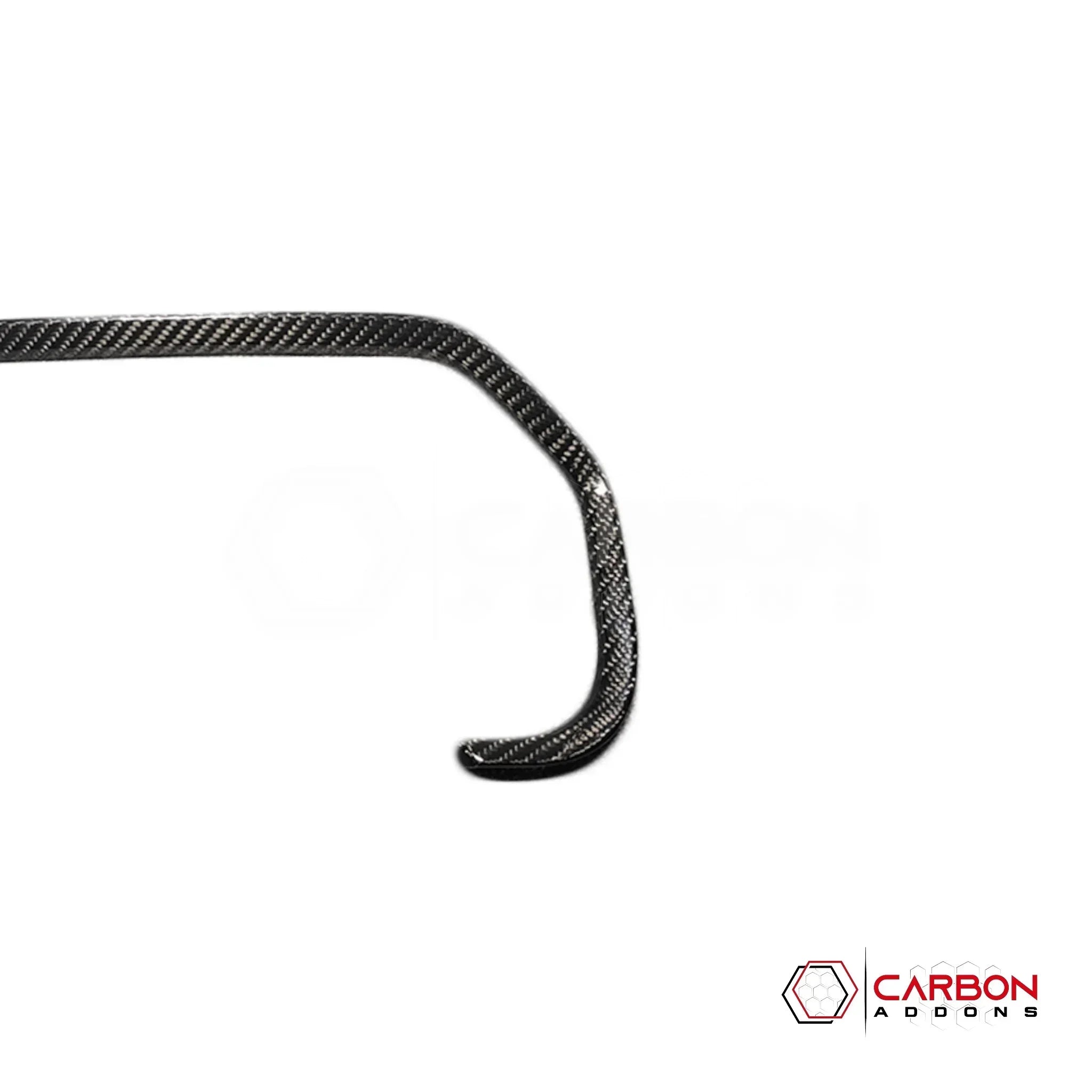 Real Carbon Fiber Gauge Cluster Trim Cover for 2021+ Ford F-150 (Chrome Delete)